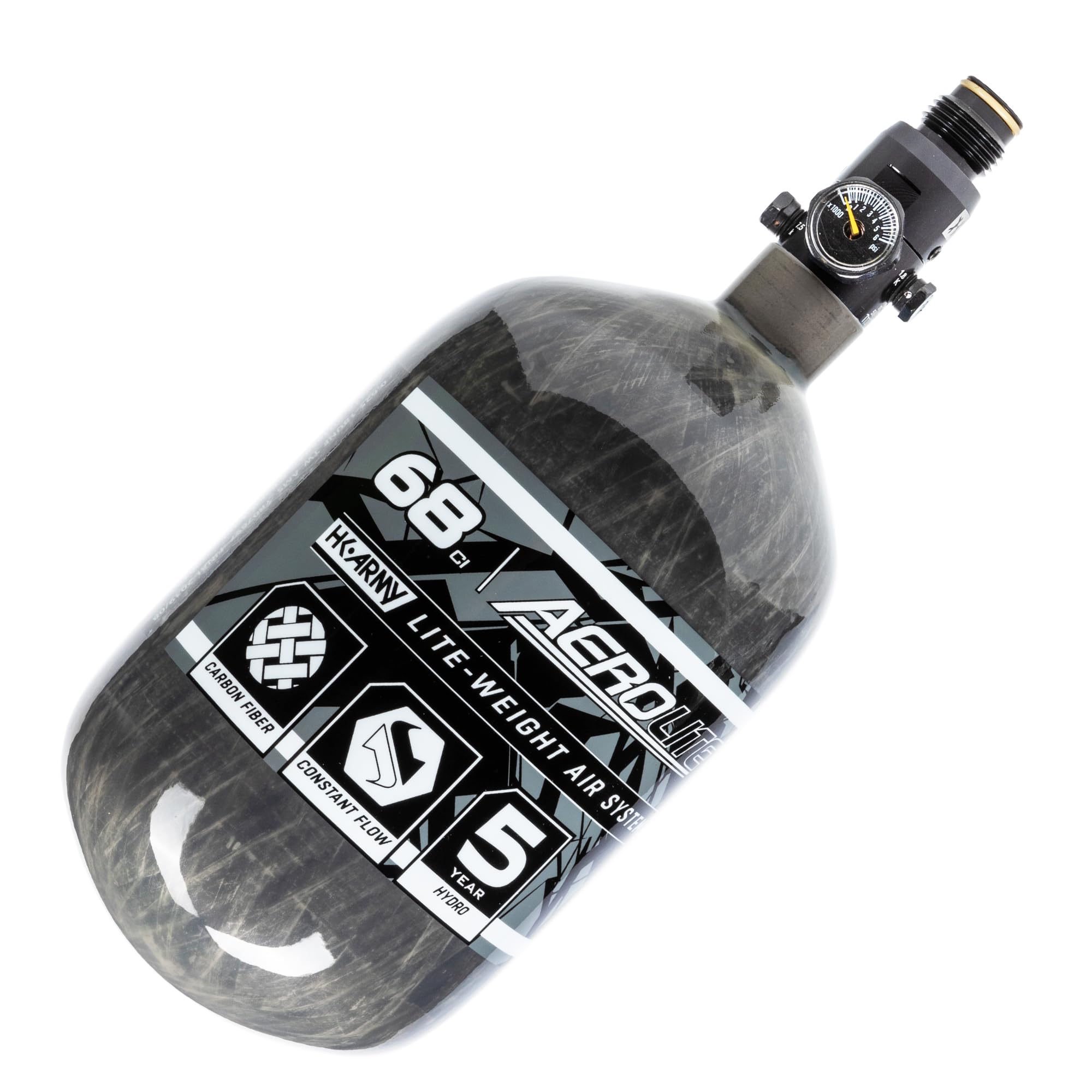 HK Army 68/4500 Aerolite Carbon Fiber HPA Compressed Air Paintball Tank System