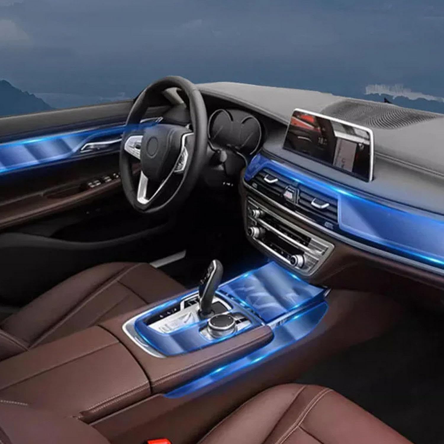 Film protecteur transparent en TPU intérieur BMW Série 7 voyagez serein