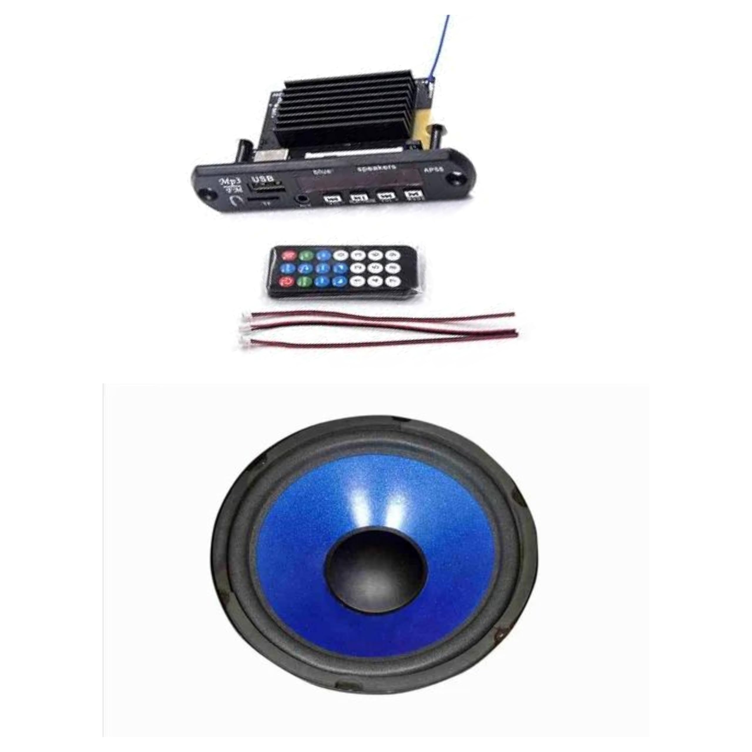 Ritisha TPA3116D2 Gold-AP55 BT Channel Stereo Power Digital Audio Power Amplifier Board MP3 speaker Output Power Of Speaker Is 2 * 50W with 1pcs 8 inch 50 watt Sub-Woofer-image-41