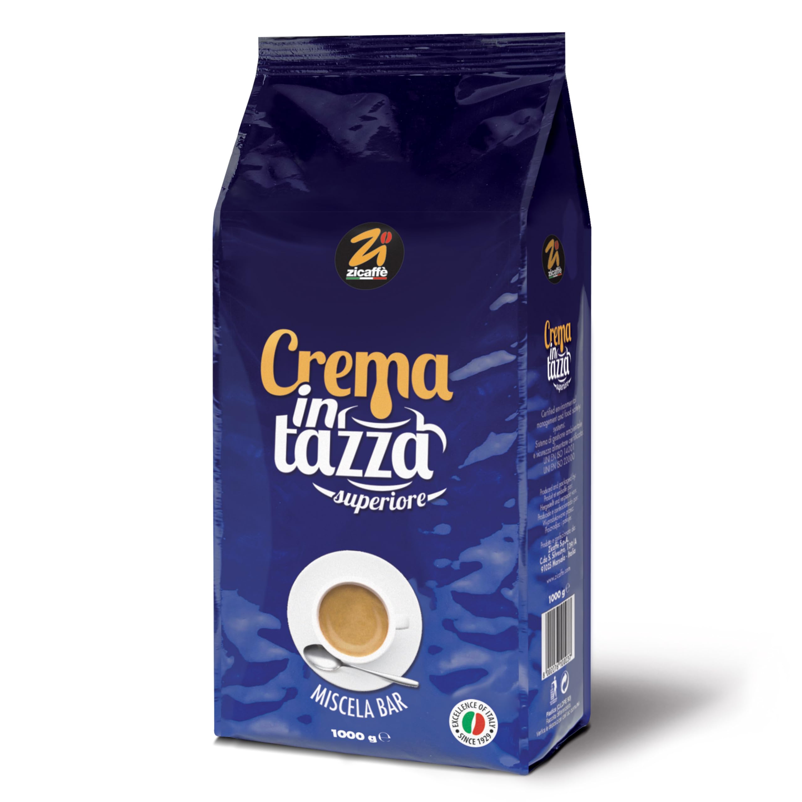 Crema in tazza superiore 1kg Zicaffe