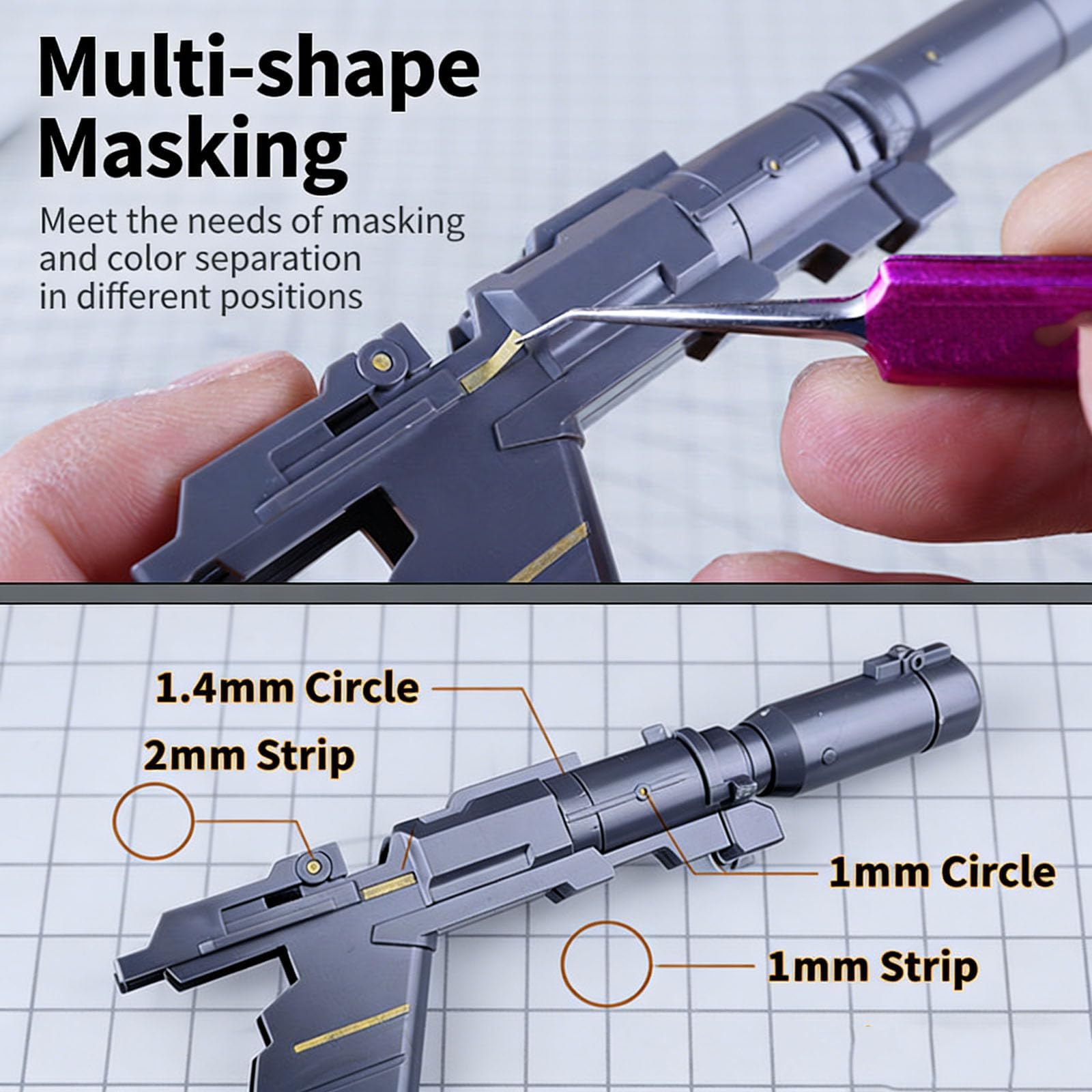 Máquina de Troquelado Manual para Repujado, con 5 moldes, Ideal para la creación de maquetas, máscaras gráficas y Coloreado para Aficionados.