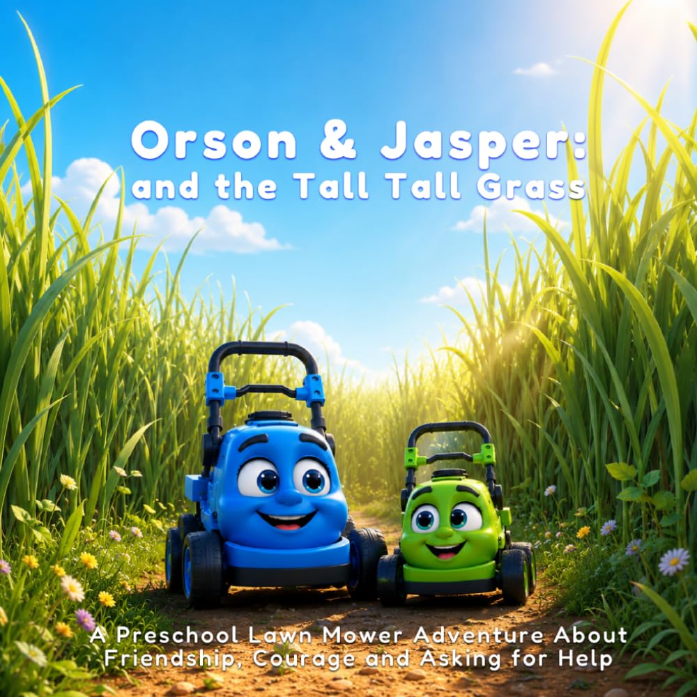 Orson & Jasper and the Tall Tall Grass: A Preschool Lawn Mower Adventure About Friendship, Courage and Asking for Help