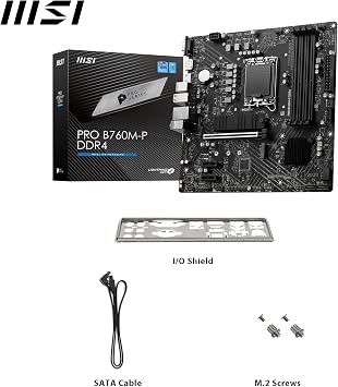 MSI PRO B760M-P DDR4 Intel B760 Soket 1700 DDR4 4800(OC) MHz mATX Gaming (Oyuncu) Anakart