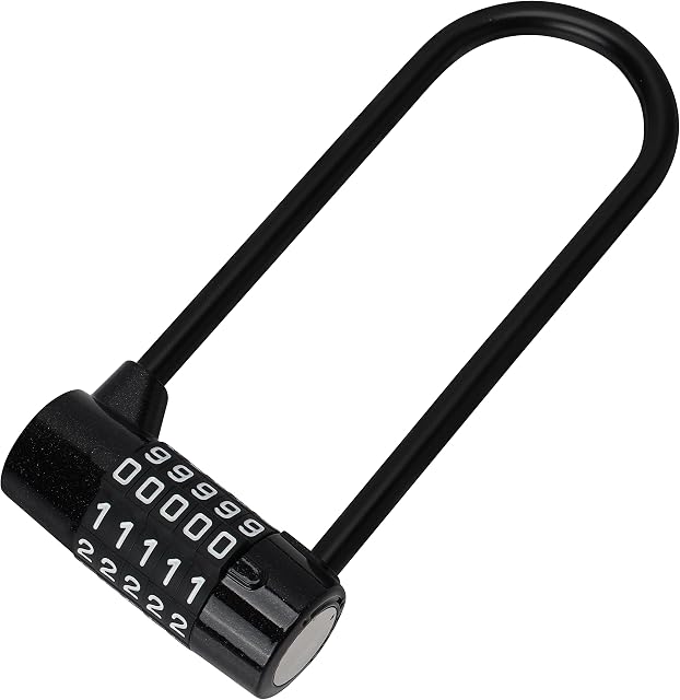 Kurtzy 5 Digit Combination Padlock - 15.5cm/6.1 Inches Long Shackle - Heavy Duty Outdoor Waterproof Lock with Resettable Code - Pad Lock for Bicycles, Gates, Mountain Bike, Gym, School, Shed & Lockers