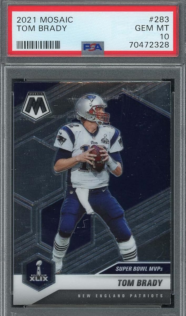 Tom Brady 2021 Panini Mosaic Football Card #283 Clasificado PSA 10