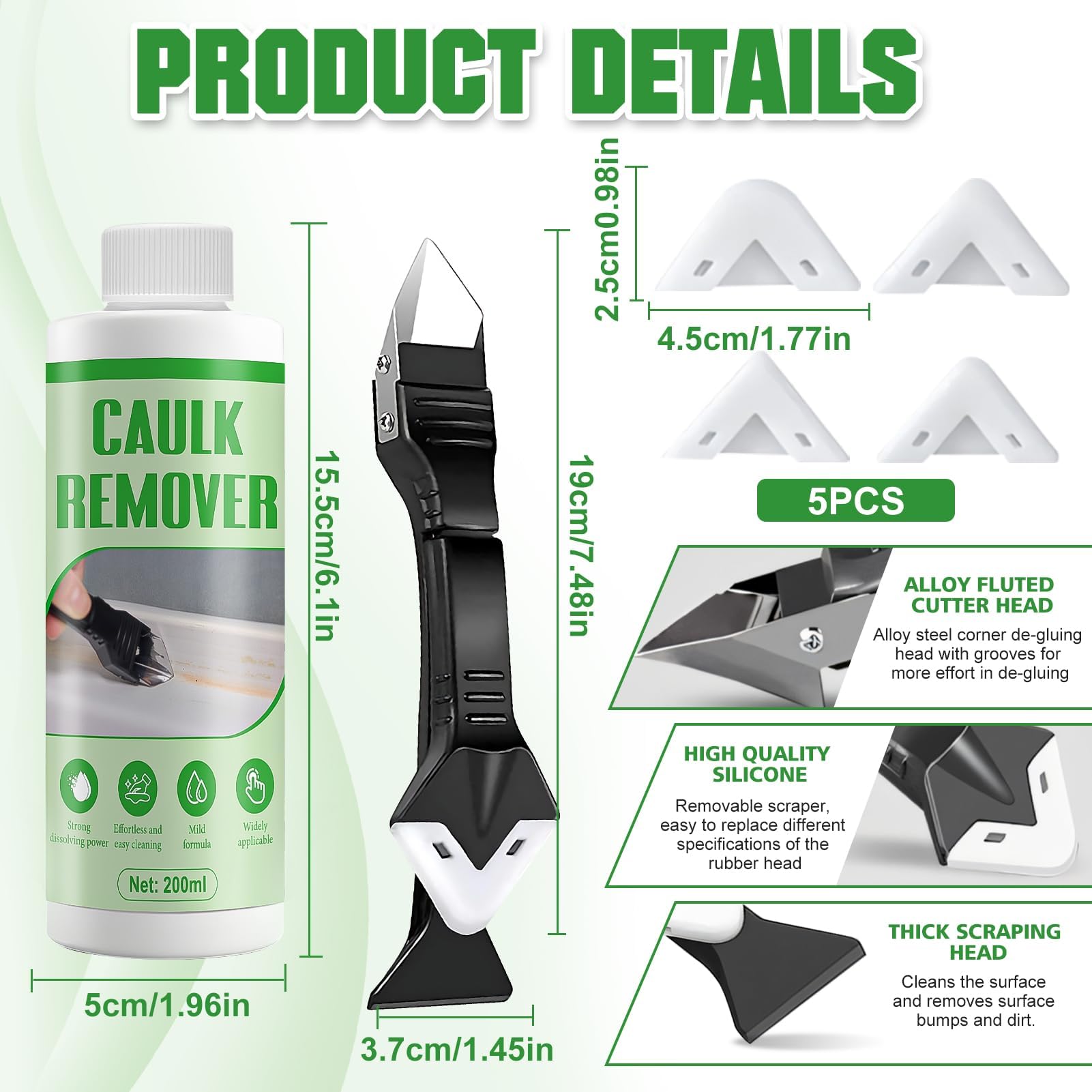 Rimuovi Colla, Sciogli Silicone, Rimuovi Silicone, Togli Silicone, Ammorbidisce e Scioglie Il Vecchio Sigillante, Adatto per Cucine, Bagni Lavandini, 200ml