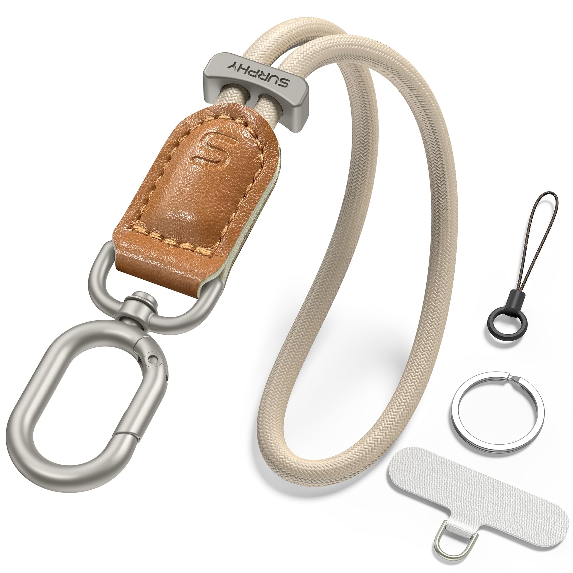 SURPHY Phone Wrist Strap, Keychain Wristlet, Phone Lanyard with Tether Tab | Leather Phone Strap, Wrist Lanyard, Wrist Key Chain, Keychain Lanyard for Women and Men-picture-56