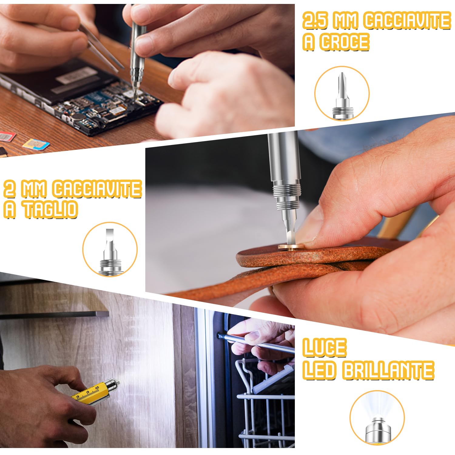Penna Regalo Multifunzione 9 in 1, Idee Regalo Uomo, Festa del Papà