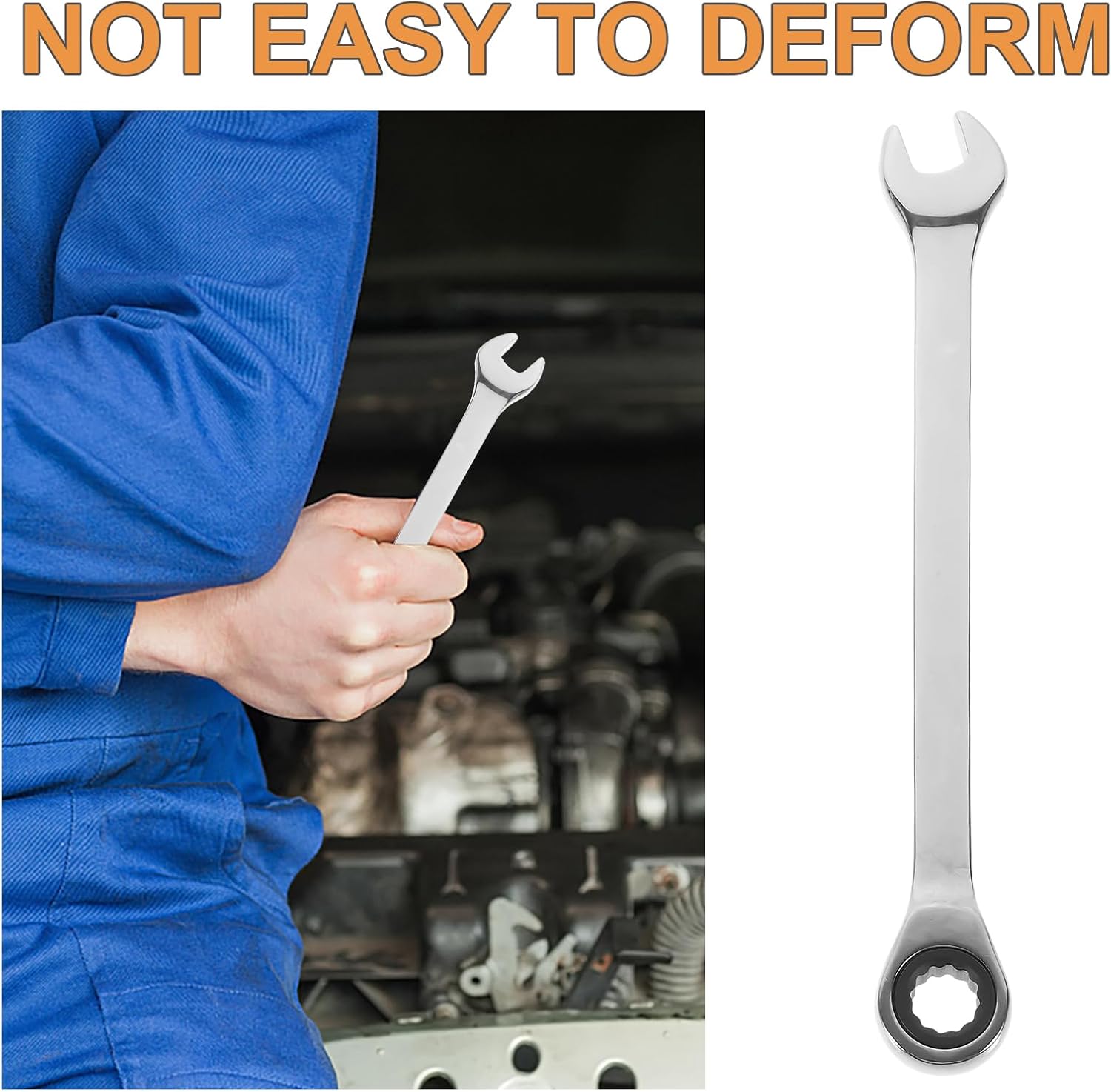 balacoo 8mm Ratchet Wrench: Metric Ratchet Wrench Dual Head Super Socket Metric Open Ended Torque Spanner Gear es