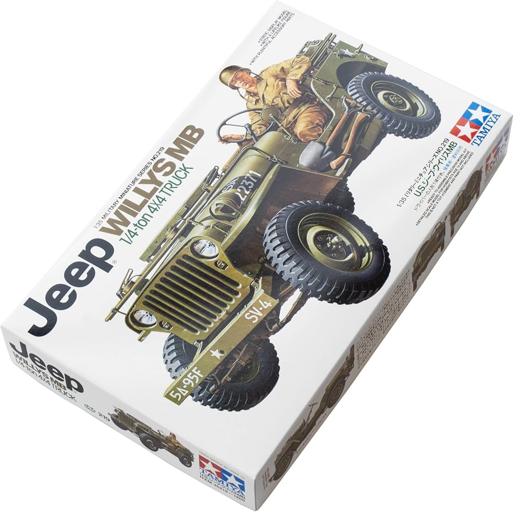 Tamiya Jeep Willys Mb 1/4 Ton Plastic Model Kit: Buy Online