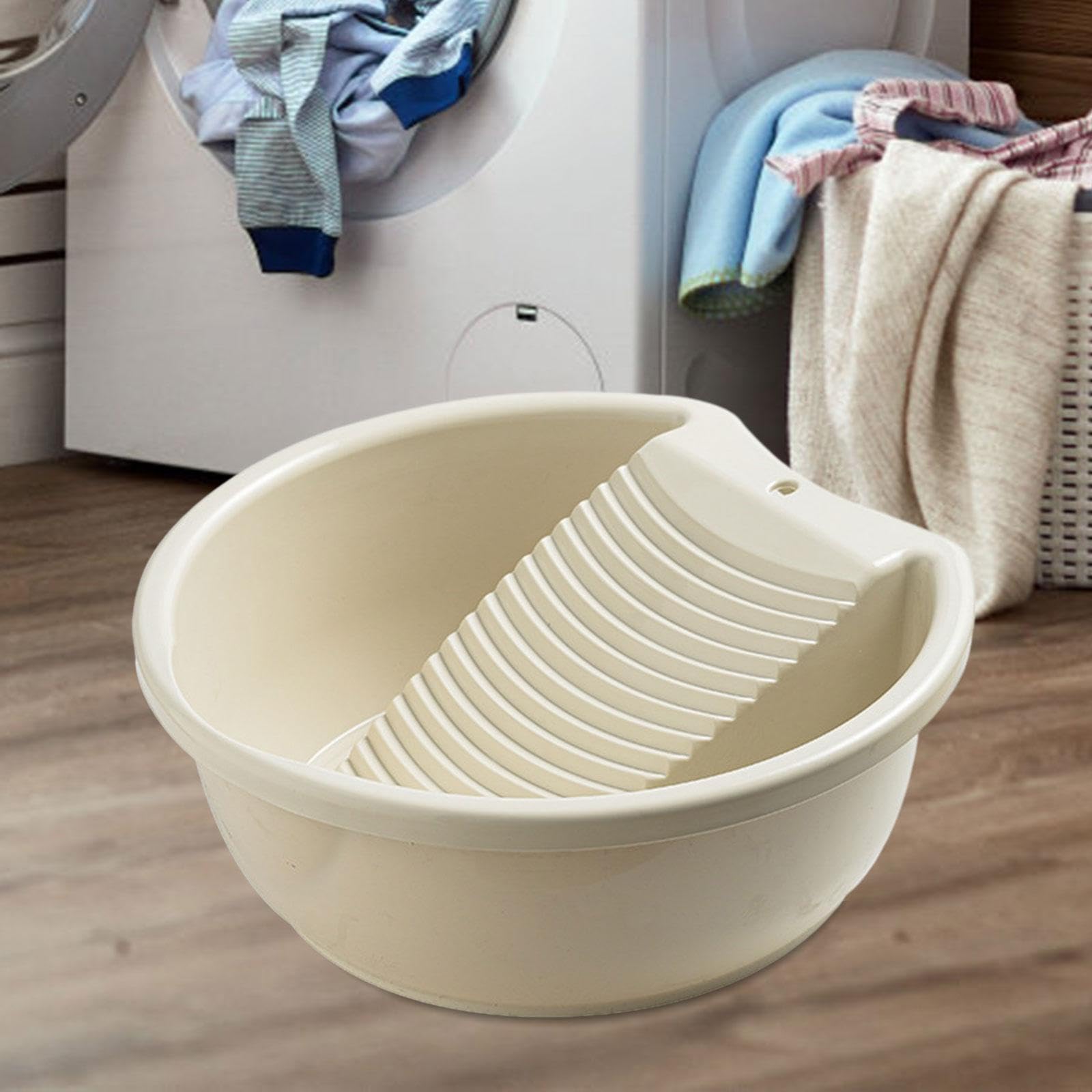 Gralara Lavabo Lavabo Lavabo Lavabo Lavadero Lavadero Lavadero para Pantalones Ropa Interior al Aire Libre Blusas, Beis Blanco