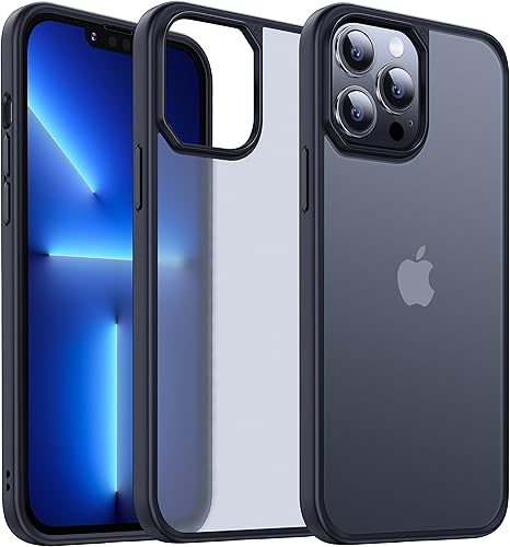 Miniatura 7 de CASEKOO Carcasa a prueba de golpes de grado militar diseñada para carcasa de iPhone 13 Pro delgada, antihuellas y antiarañazos, mate, translúcida,
