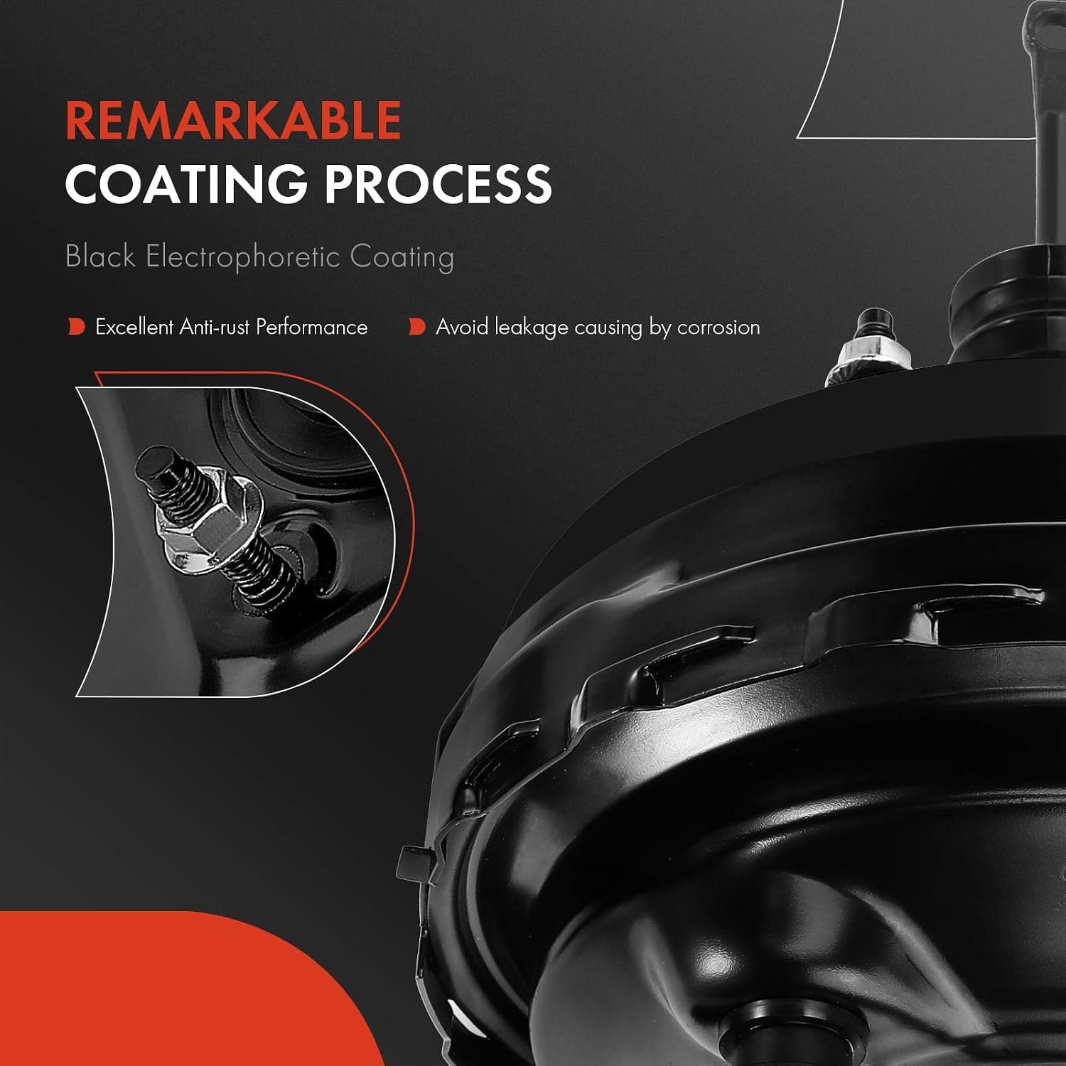A-Premium Vacuum Power Brake Booster Compatible with Chevrolet Caprice Buick Roadmaster Cadillac Fleetwood Oldsmobile Custom Cruiser 5.0L 5.7L