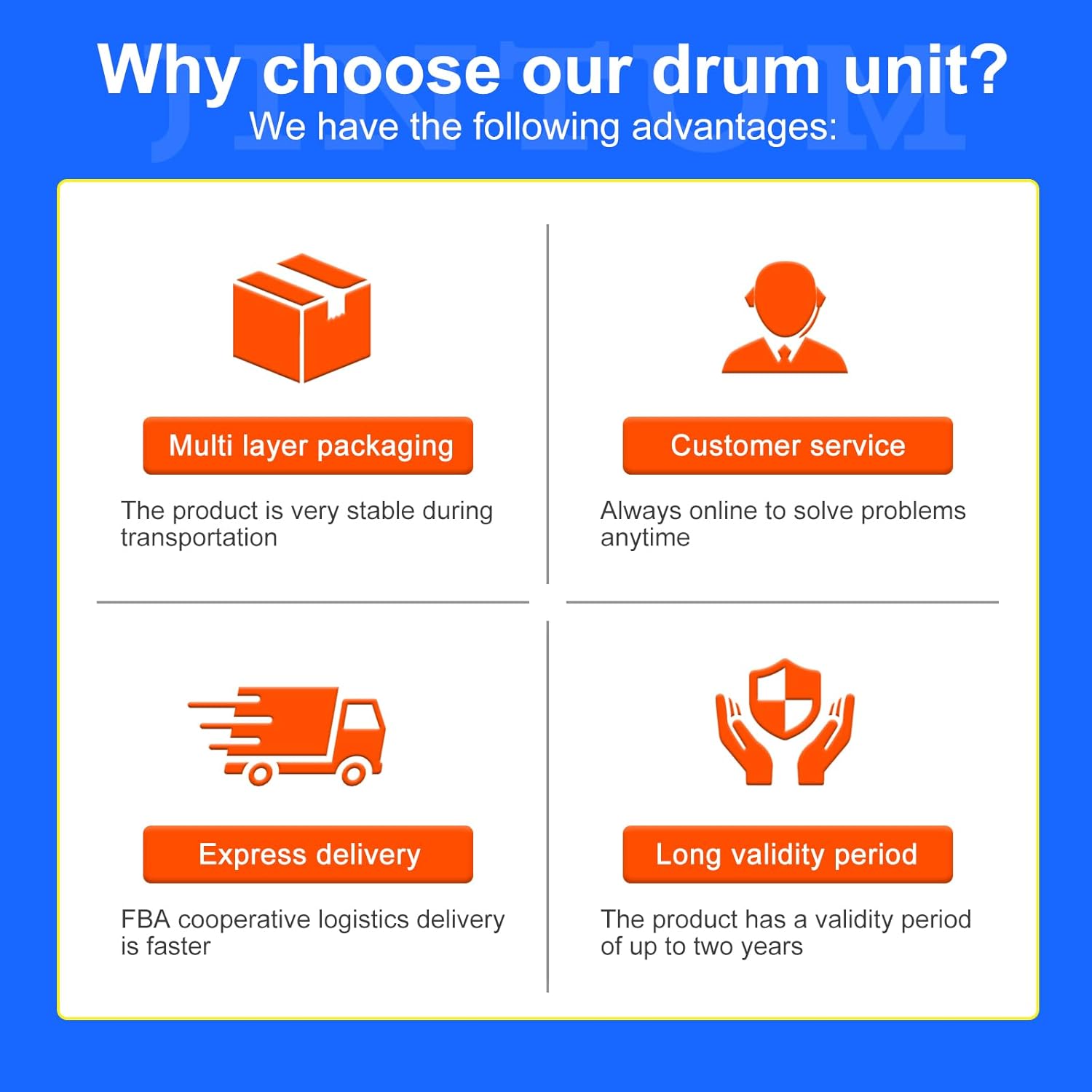 JINTUM DR431CL Drum Unit Compatible with Brother DR431CL Drum Unit Replacement for Brother MFC-L8900CDW HL-L8260CDW HL-L8360CDW MFC-L8610CDW Printer (1 Pack)