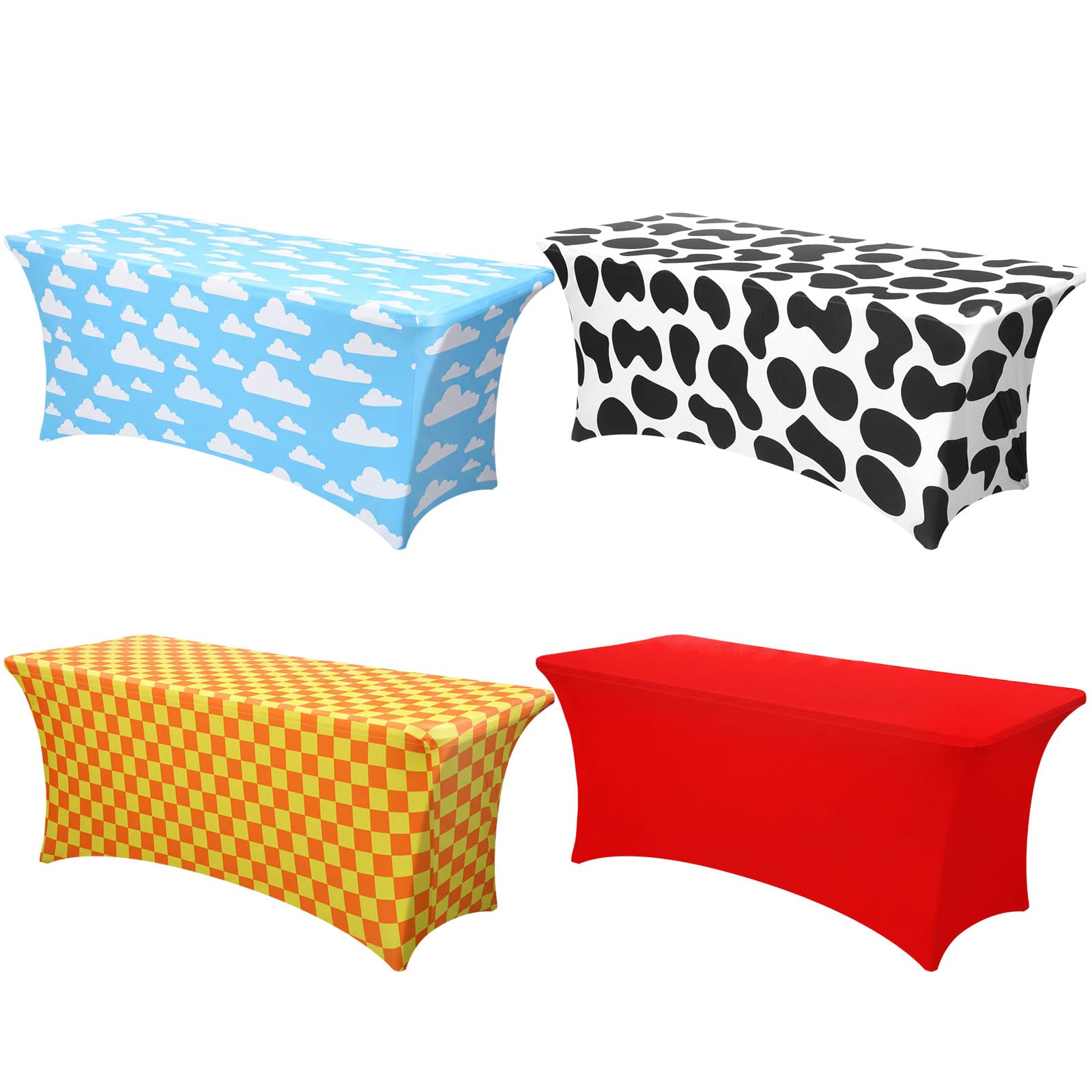 Photo 1 of Frienda Cartoon Story Tablecloth Set, 4 Pcs, 71 x 30 Inches
