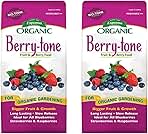 Espoma Organic Berry-Tone 4-3-4 Natural & Organic Fertilizer and Plant Food for All Berries. 4 lb. Bag. Use for Planting & Feeding to Promote Bountiful Harvest - Pack of 2