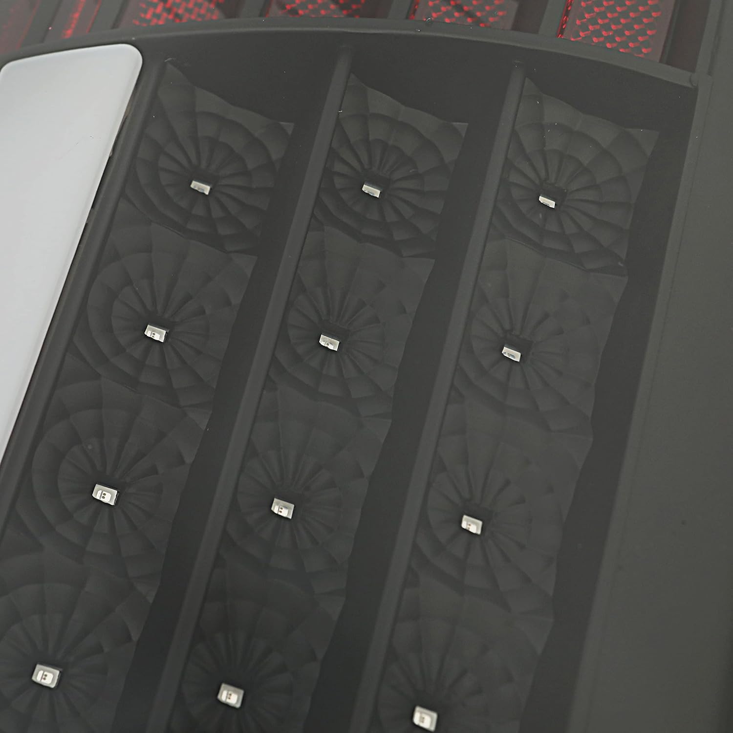 HECASA LED Tail Lights Assembly Compatible with 2002-2006 Dodge Ram 1500 2500 3500 LED Tube Bar Rear Brake Turn Signal Lamp Taillights Clear Lens Black Housing Left & Right