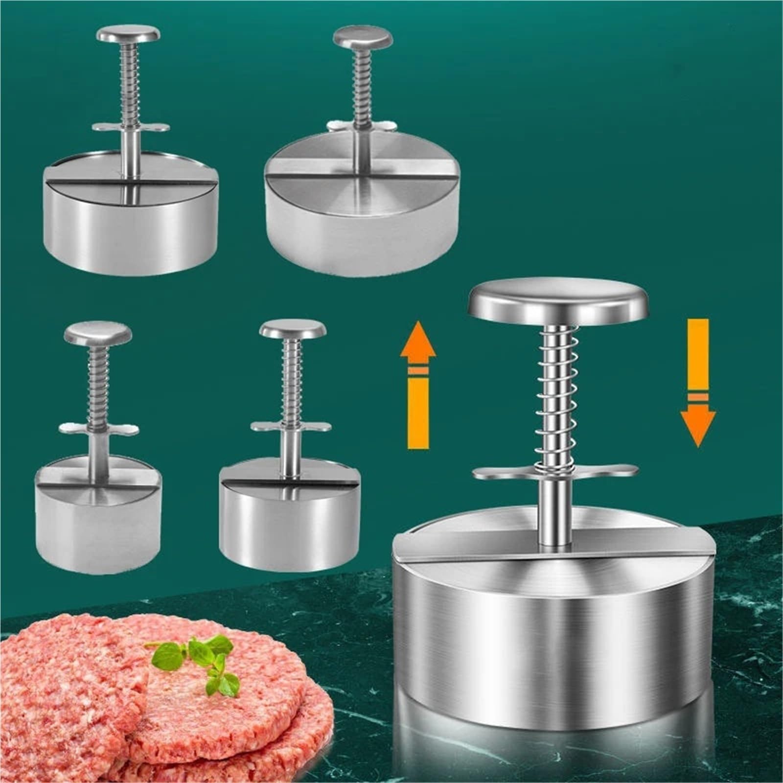 Hamburger Press Machine Stampo for Hamburger in Acciaio Inox 304, Stampo for(11cm)