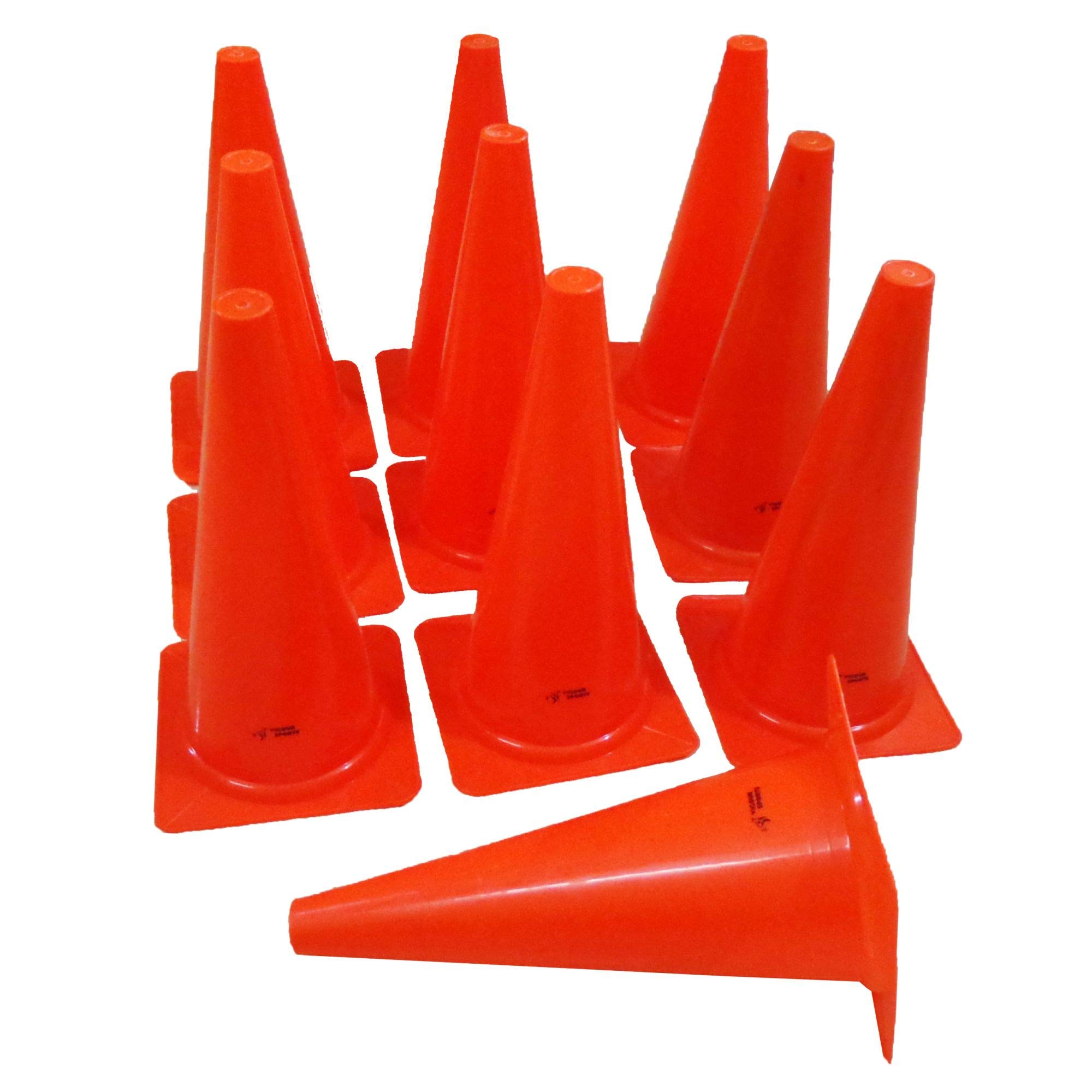 VIGOUR SPORTS 15" Agility Training Marker Cones (Set of 10) for Football, Fitness, Track and Field, Kids, Cricket Field Markers (B08JSZYWM4) Amazon Price History, Amazon Price Tracker