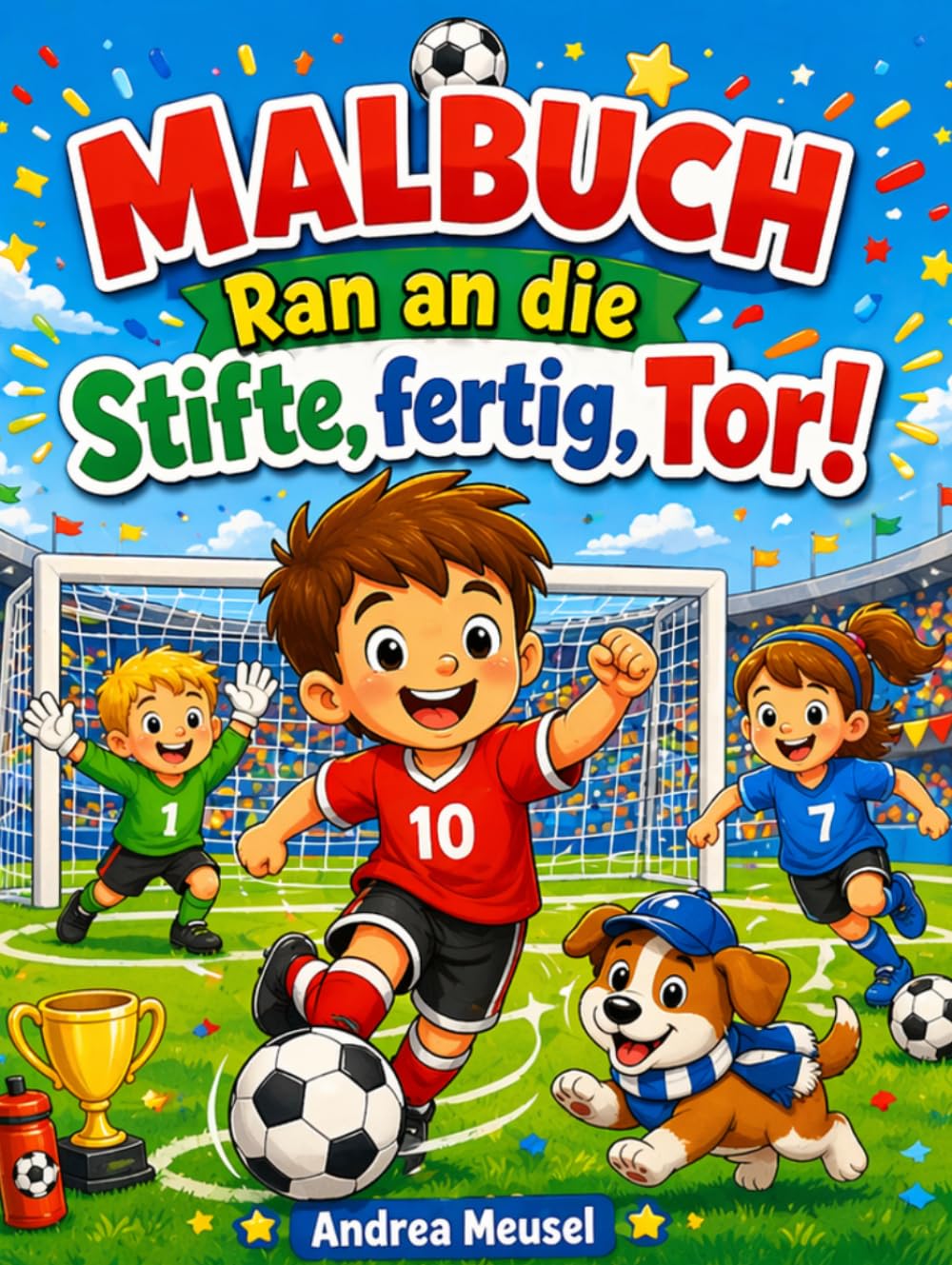 Malbuch Ran an die Stifte, fertig, Tor! (Die Welt zum Ausmalen)
