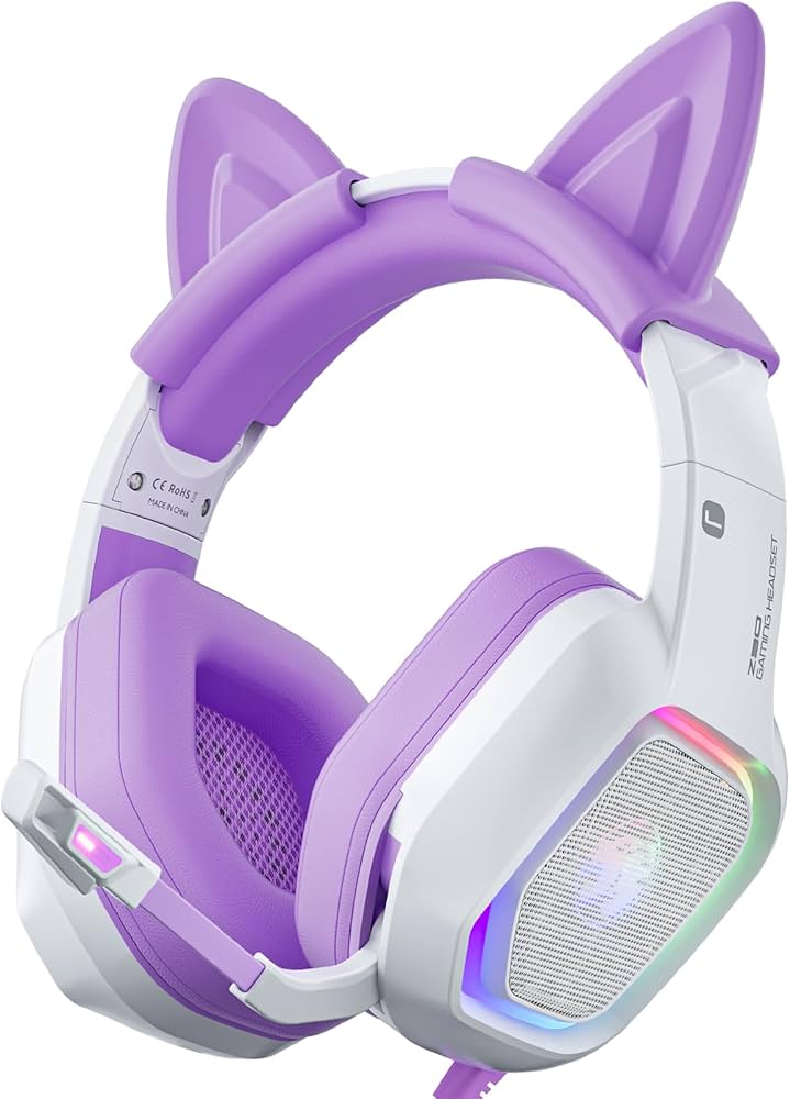 シミー Amazon.com: ZIUMIER Gaming Headset with Detachable Cat Ears