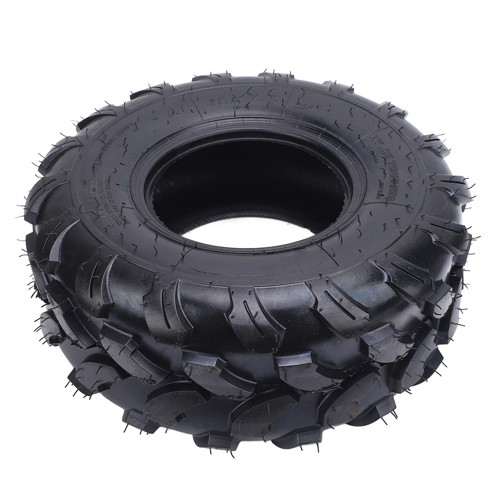 Le Caoutchouc 19x7x8 Tout Le Pneu de Roue de Terrain a augmenté la Traction pour L'AJUST UNIVERSEL de Kart de Chariot de Quadruple