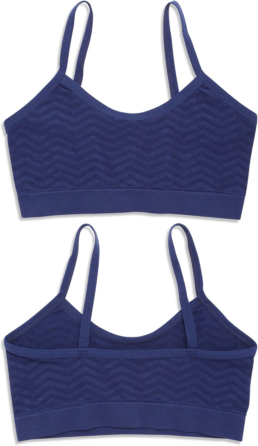 Rene Rofe Girls Training Bra - 8 4-Way Stretch Seamless Cami Bralette - Spaghetti Strap Starter Bras for Girls - Image 4