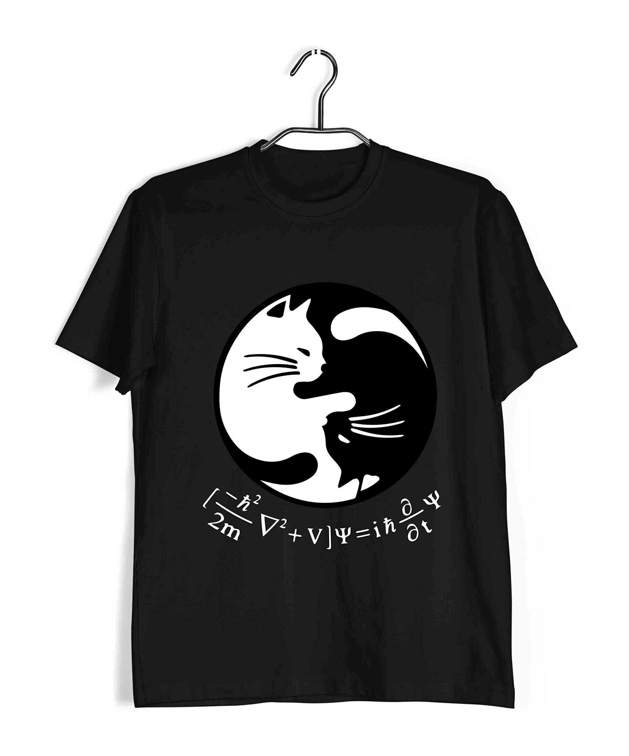 aaramkhor Funny Physics Round Neck Half Sleeve Tshirt | Schrodingers Equation YIN YANG | Nerd-picture-15