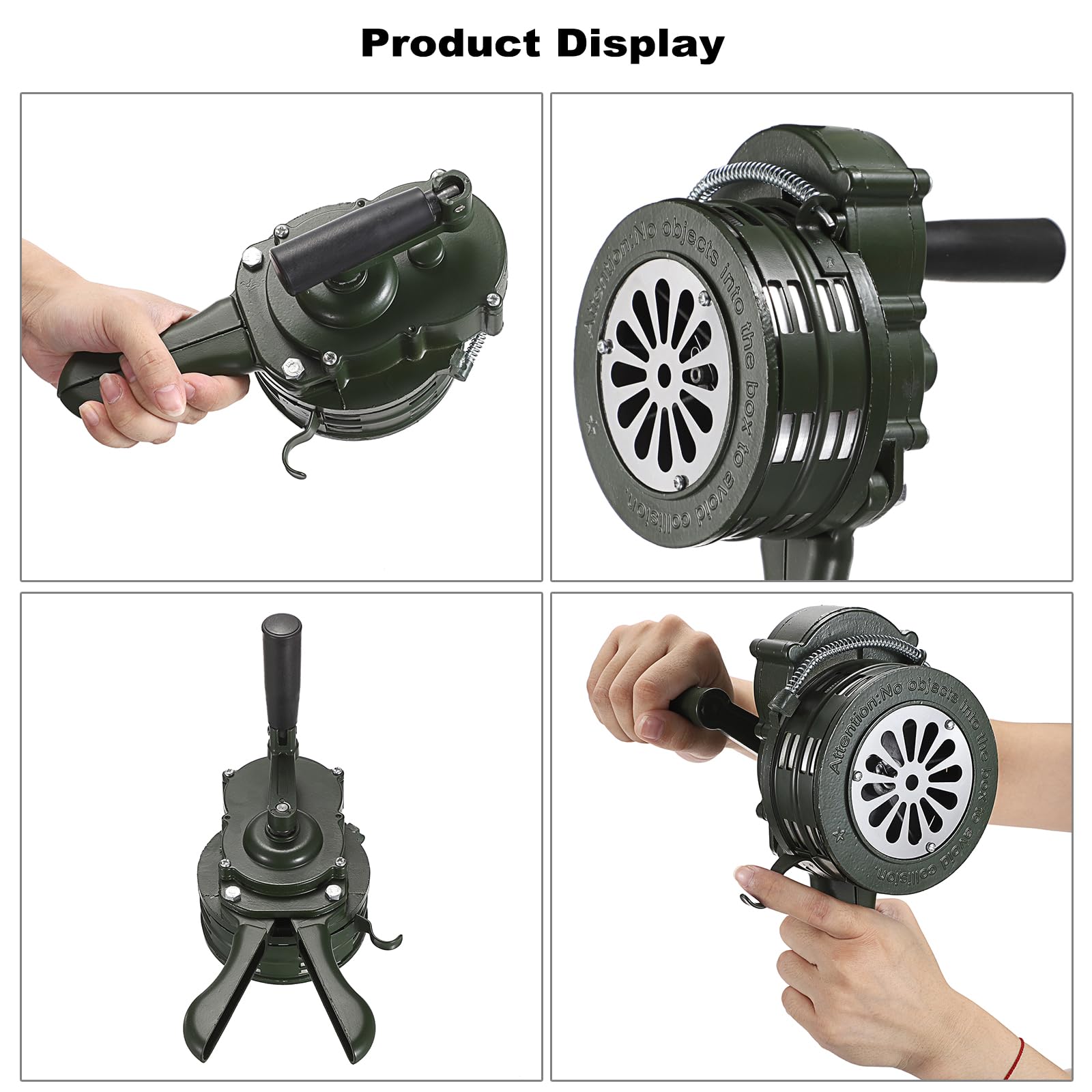 Amazon.com: Sumnacon Hand Crank Siren Manual Operated Air Raid