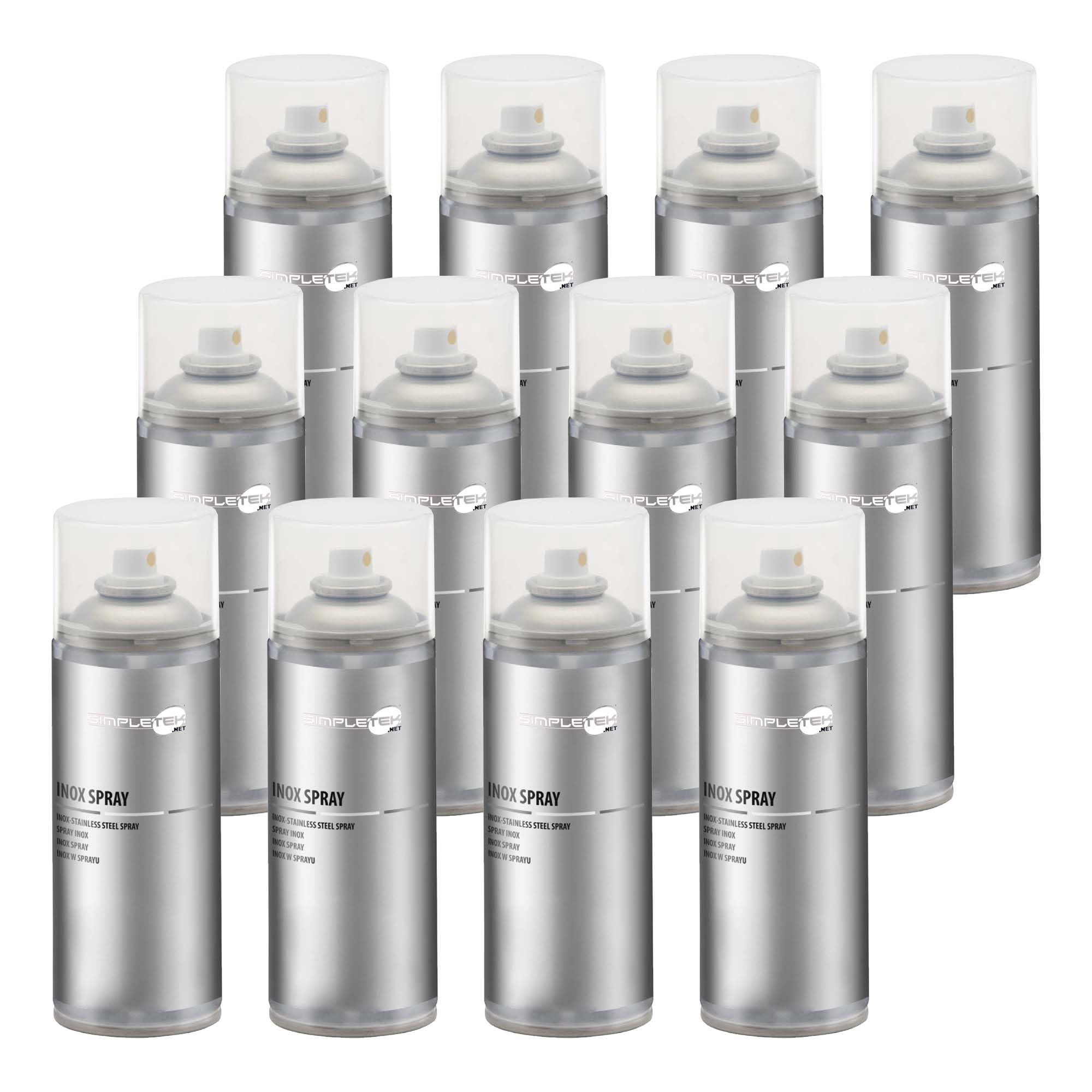 SIMPLETEK - 12 x powłoka cynkowa ze stali nierdzewnej, 400 ml | Powłoka cynkowa w sprayu