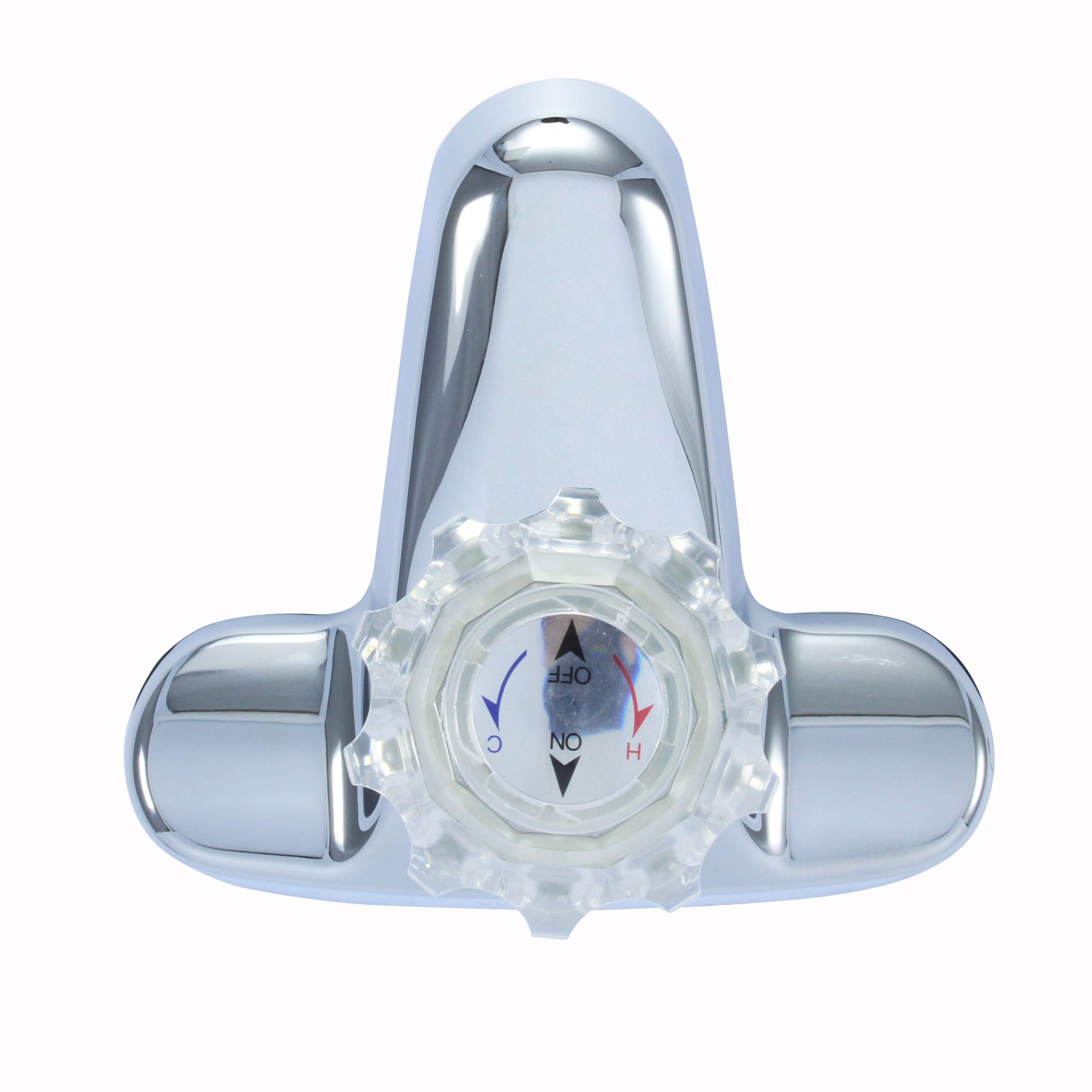 WMF-4316-CP - RV Lavatory Bathroom Faucet Single Handle Ceramic Disc Less Pop-up Chrome Plating Over ABS Plastic — view 4