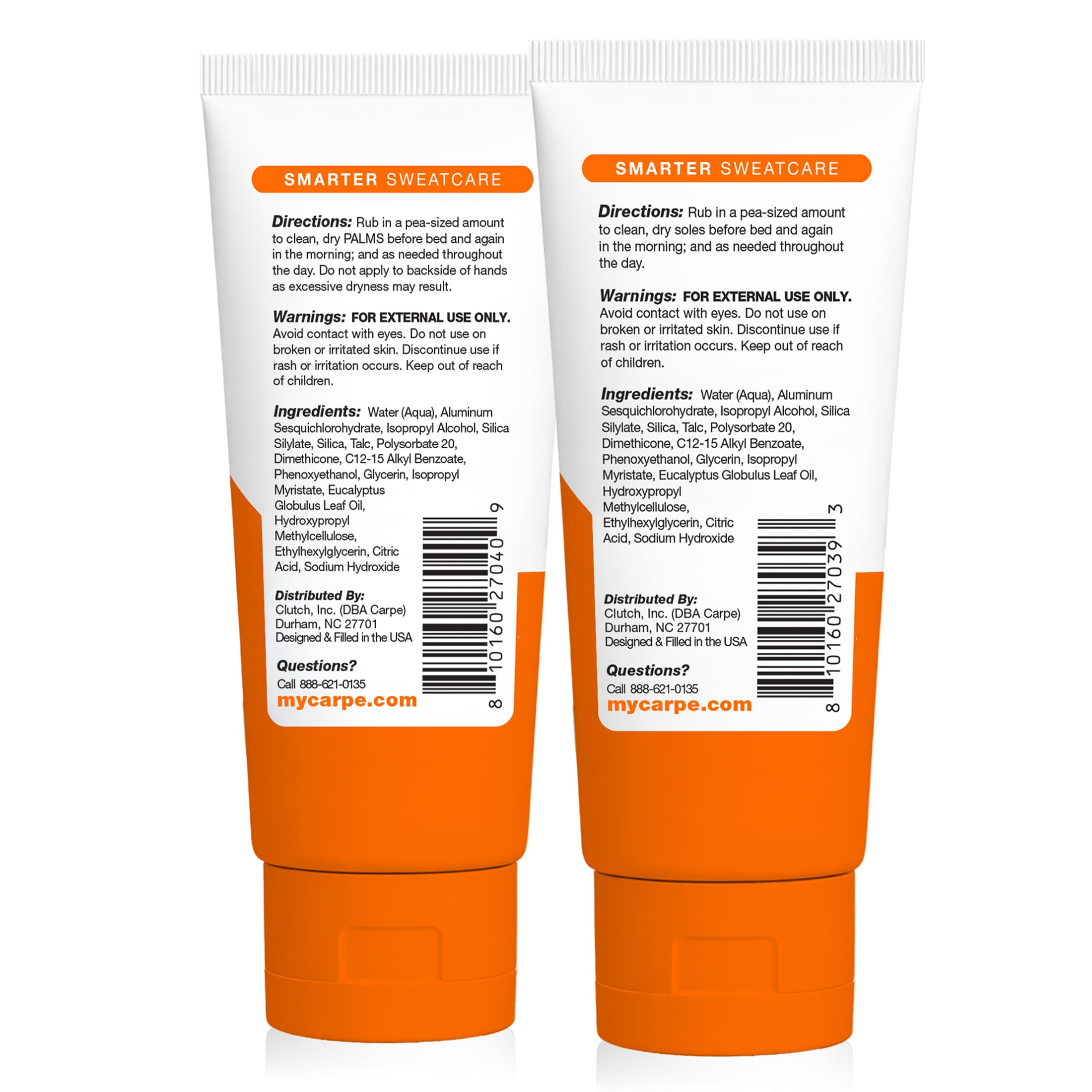 Carpe Sweat Absorbing Hand & Foot Lotion - 6 Pack -2