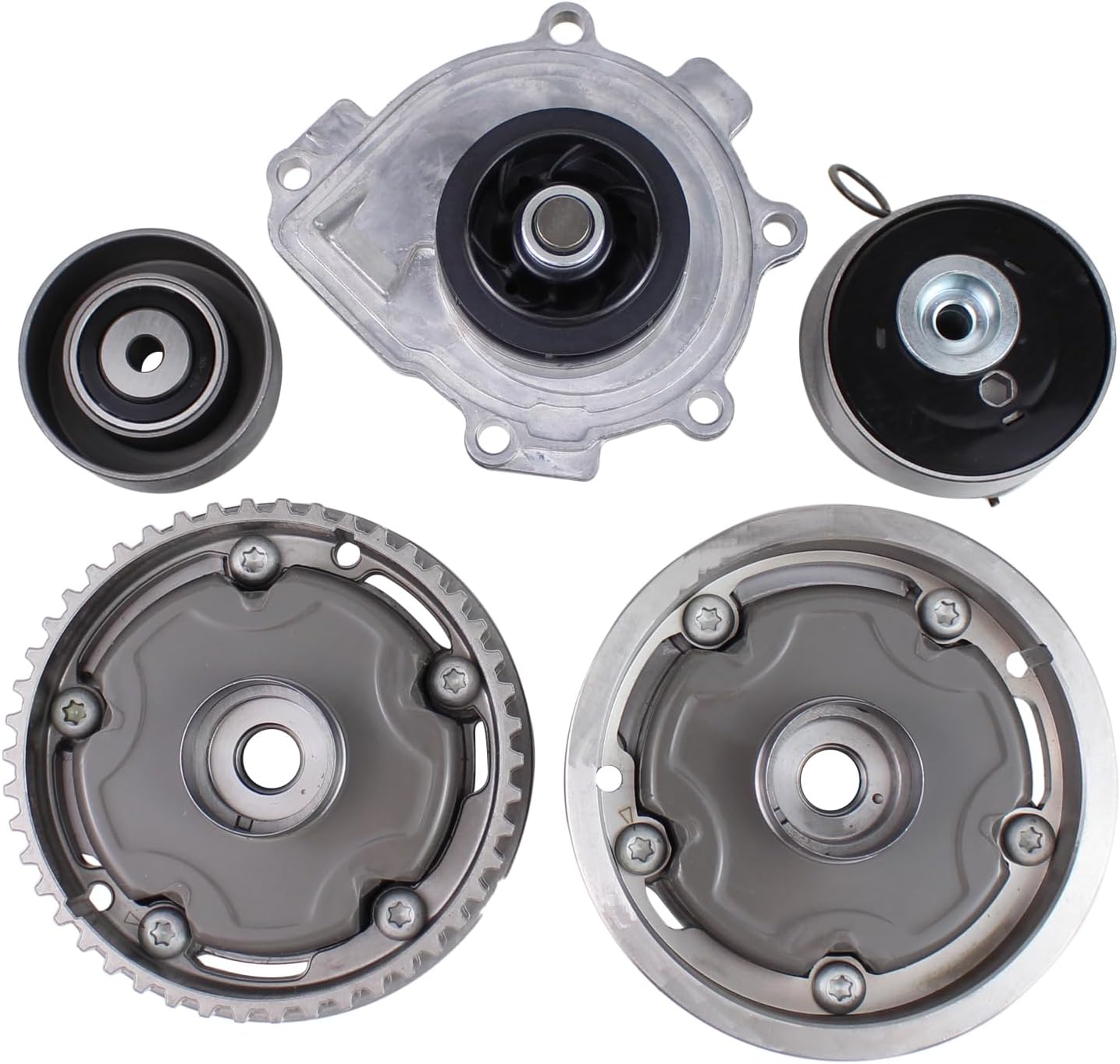 Timing Belt kit with Camshaft Sprocket Water Pump for Chevrolet Aveo 1.6 2010-11, Cruze 1.8 2011-15, Sonic 1.8 2012-18, Trax 1.8 2015-20, Pontiac G3 1.6 2009-10