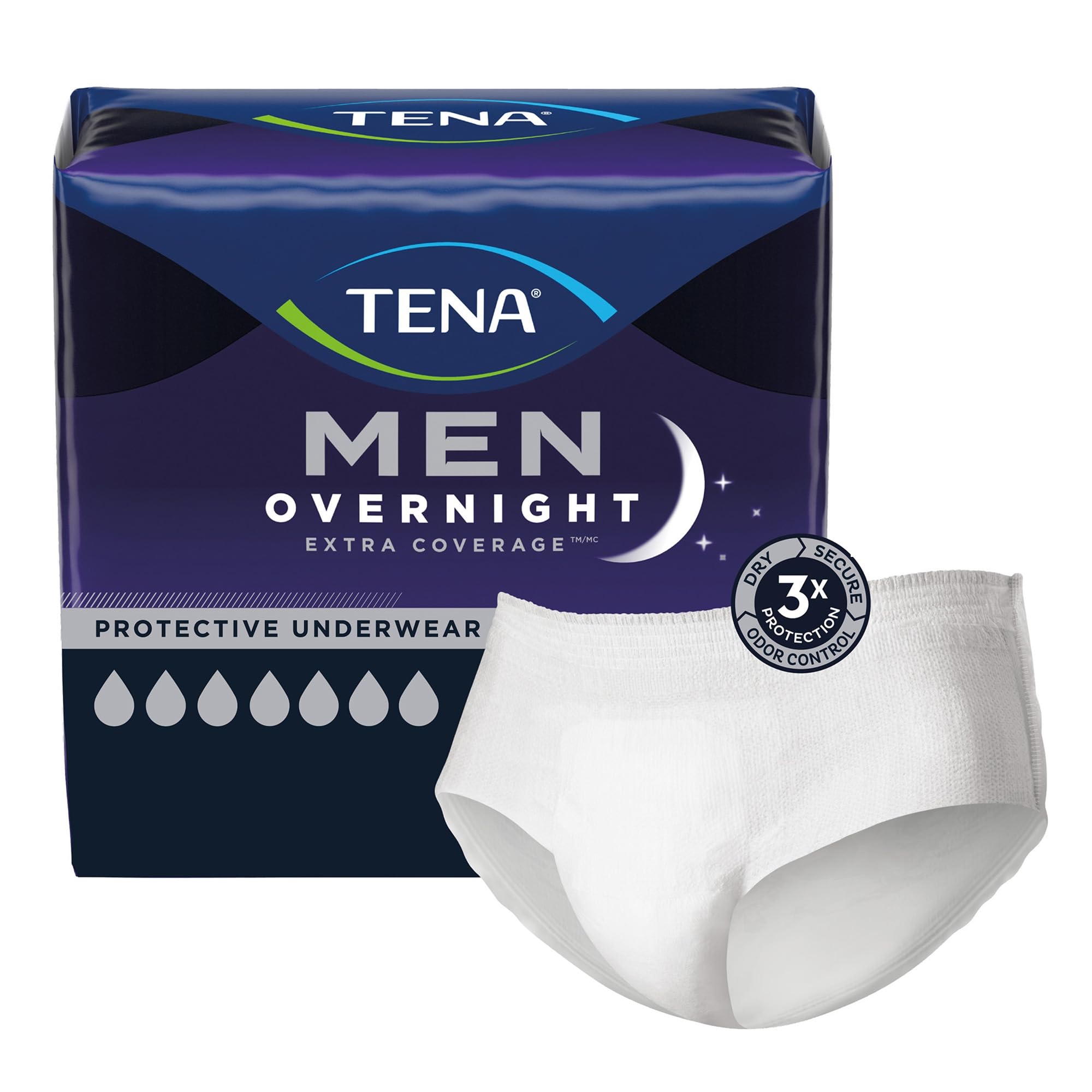 Men Overnight Extra Coverage Underwear