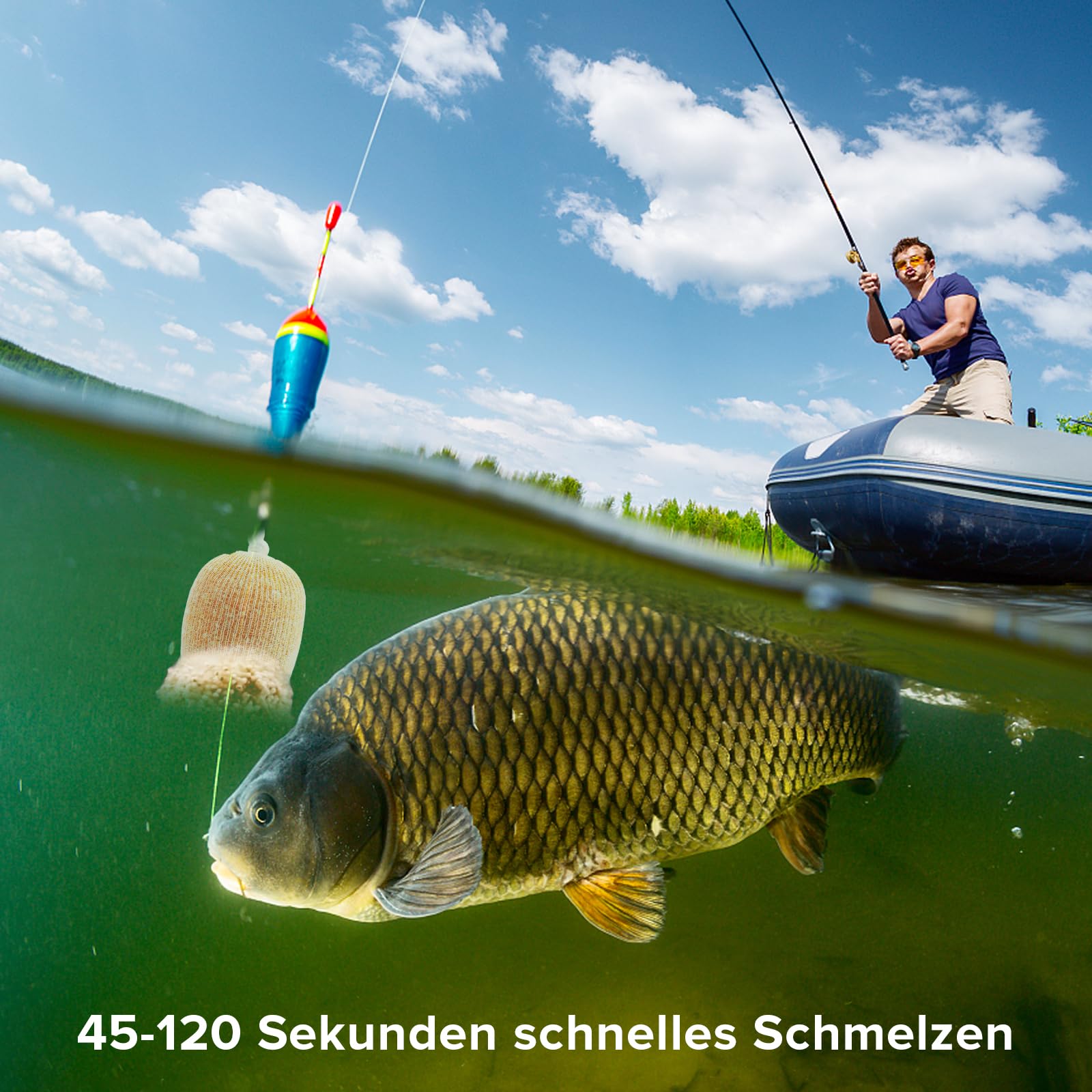 Rete Per Esche Da Pesca 10 Pezzi - PVA 5 Metri 25mm, Borsa A Rete Universale - Foto 4