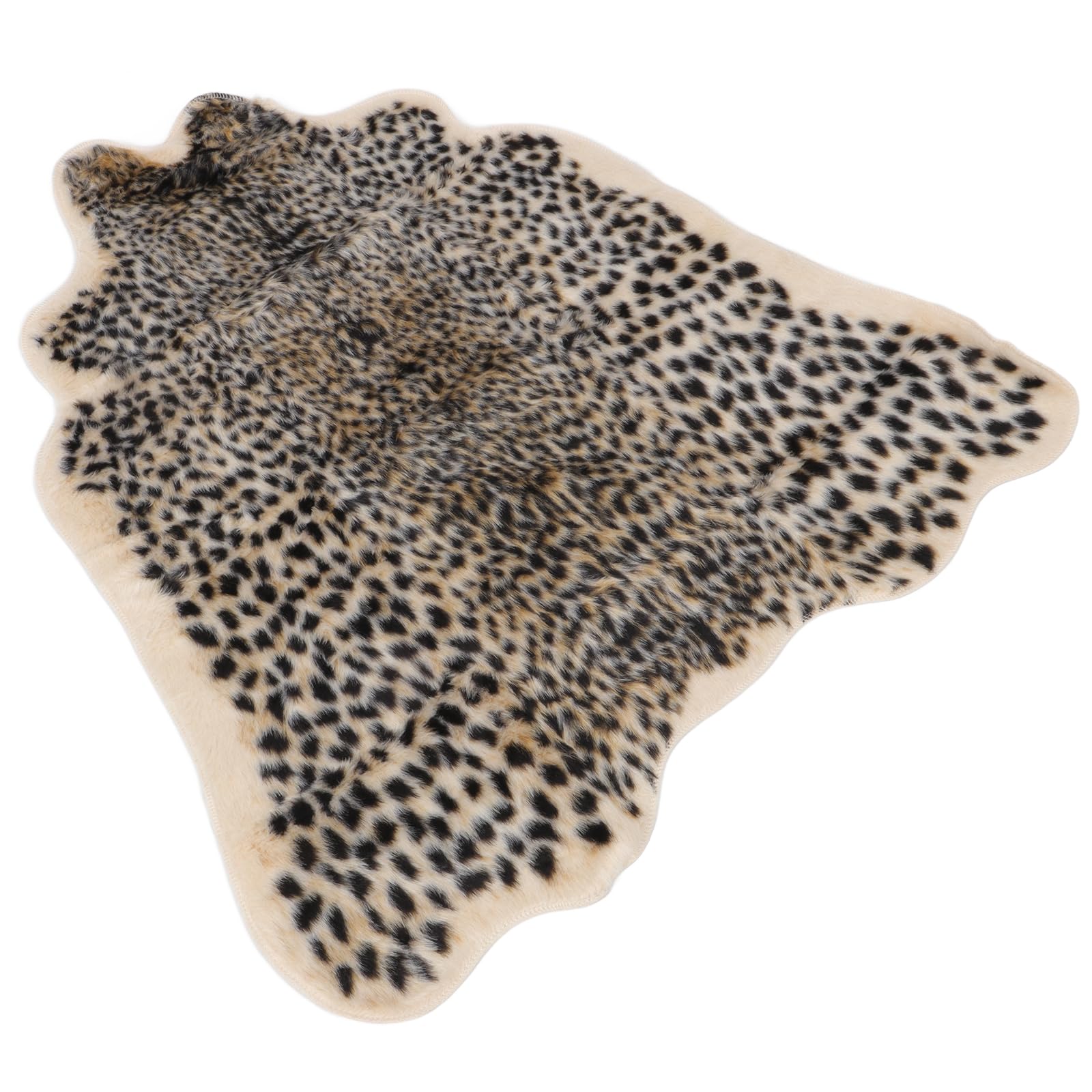 Amosfun - Tappeto Leopardato con Stampa Leopardata Artificiale, Tappeto Leopardato per casa, Ufficio, Soggiorno, Sala da Pranzo, Regalo