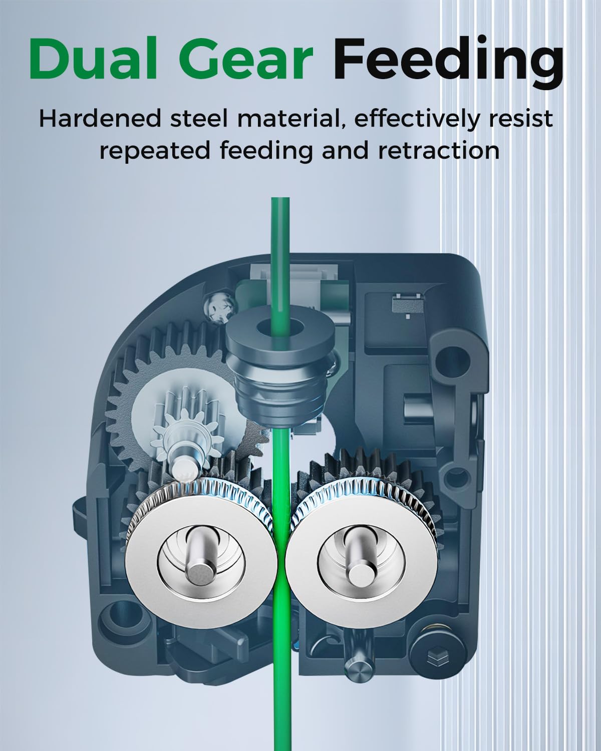 Creality Officiel K2 SE Kit d'extrudeuse, Capteur de Rupture de Filament Intégré et Coupe-filament, Double Engrenage pour une Alimentation Fluide, Force Jusqu'à 80 N, pour Imprimante 3D K2 SE Combo