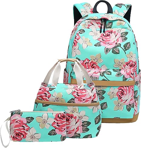 Amazon.com: Mochilas para adolescentes, mochila con cajas de almuerzo a  juego para niñas mochilas escolares con un puerto de carga USB, M, forro  polar verde con licencia oficial de star wars silent