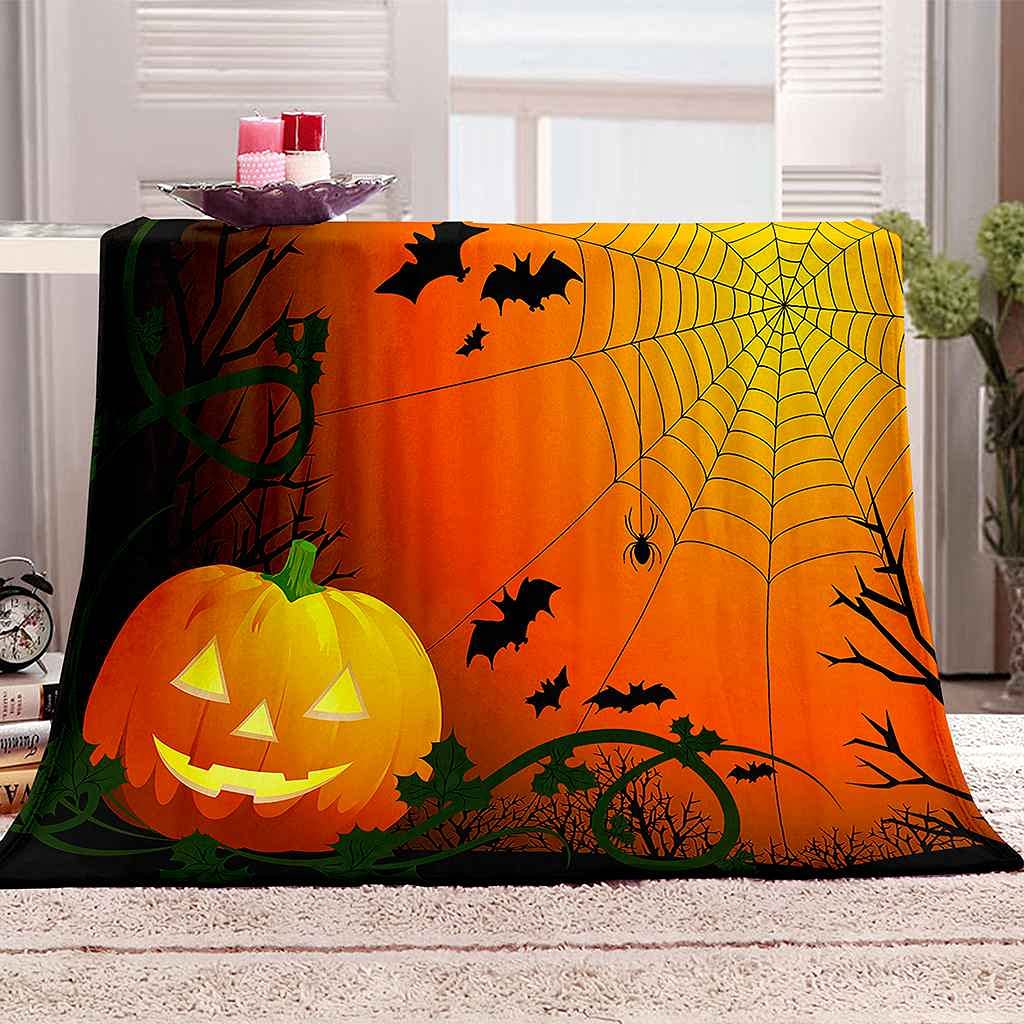 Couverture d'Halloween chaude en microfibre 130x150cm au toucher doux