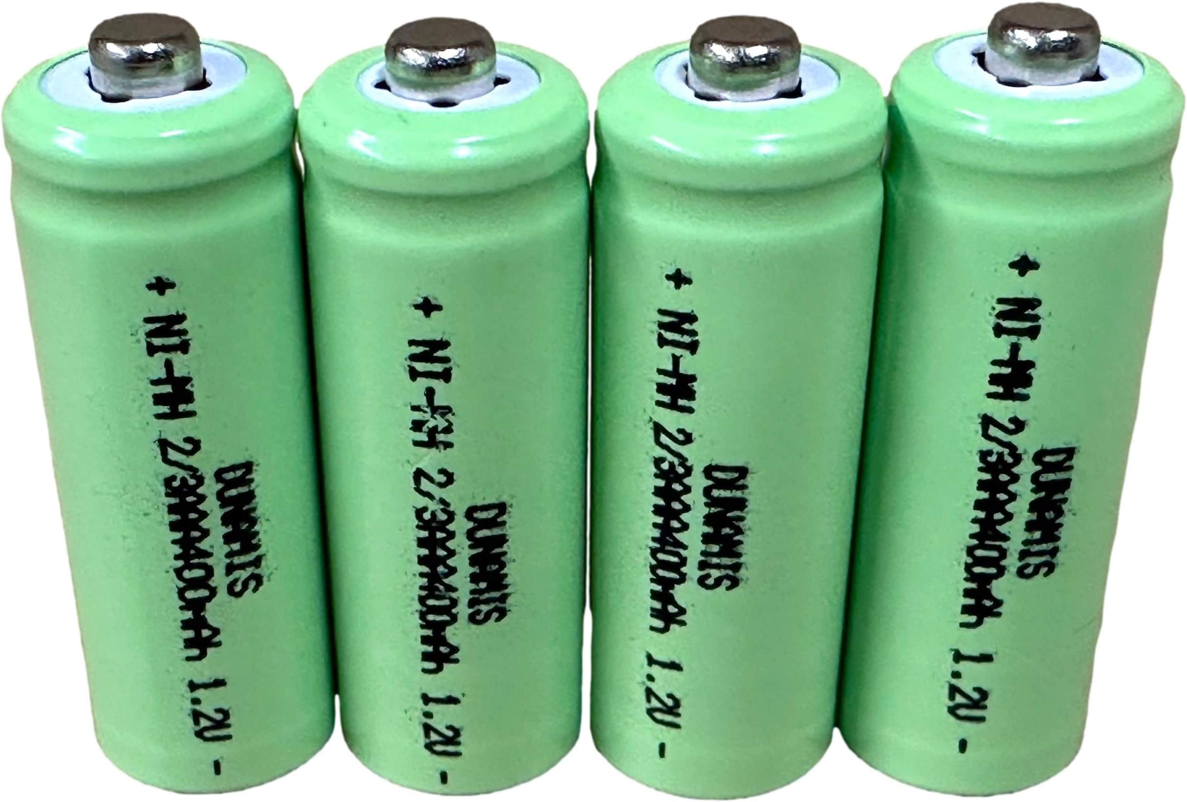 N20 Solar 2/3 AA Rechargeable Batteries, Pack of 4 1.2V (4 Pack 300mAh