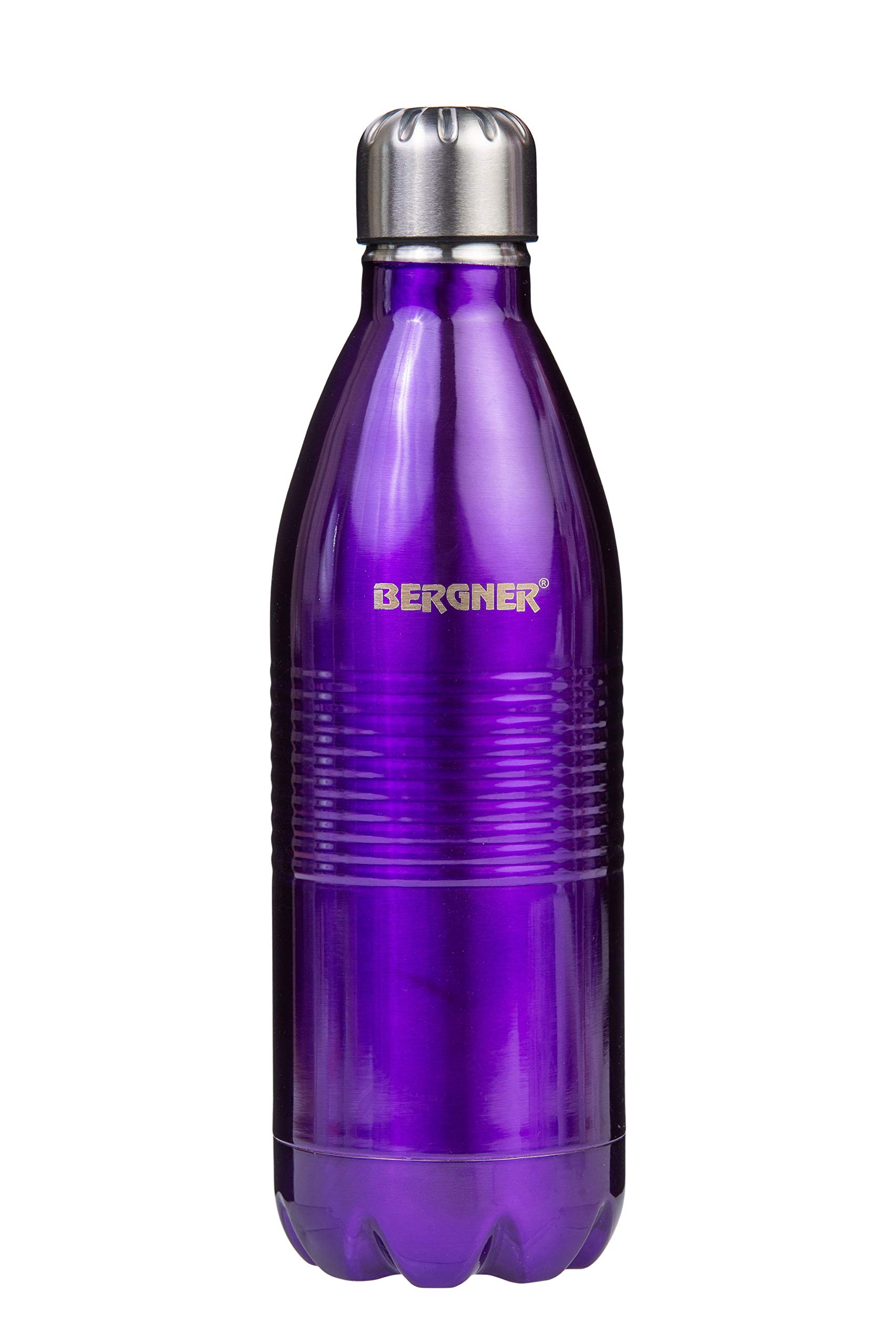 Bergner Stainless Steel Travel Vacuum Water Bottle 750 Ml, Assorted Color, Bg6058, Bg-6058_Blue, Bergner Classic