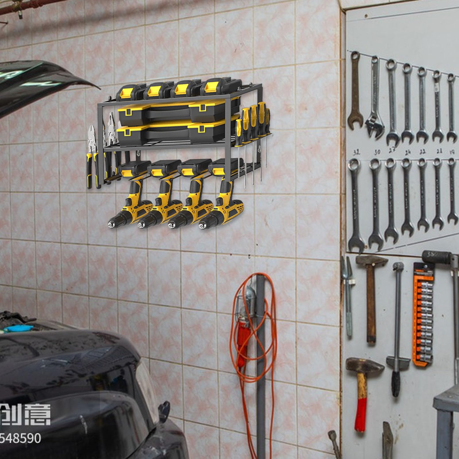 Soporte de pared para organizador de herramientas eléctricas, soporte para | Fácil instalación Accesorios d