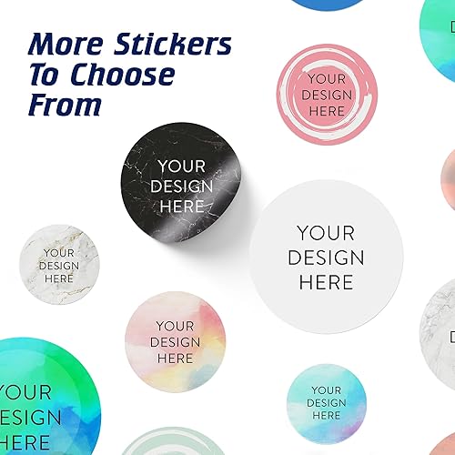 Vista 568 de DayStar Custom Signs & Design - 100 adhesivos de vinilo personalizables, con texto, imagen, diseño y logotipo; adhesivos para logotipo de embalaje