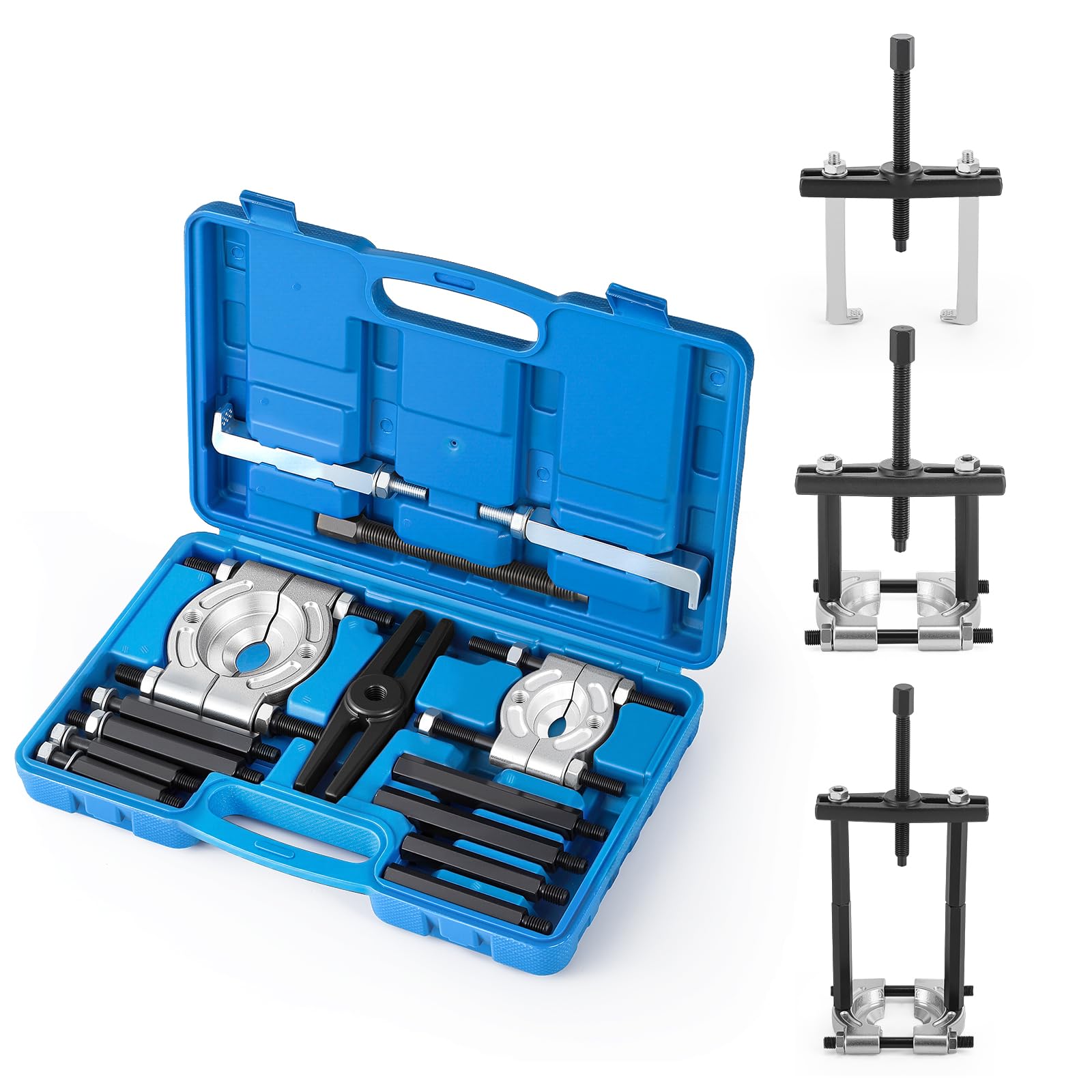CGOLDENWALL 14 Pcs Bearing Puller Set for 35-75mm Bearings, Capacity 5T, for Wheel Hub Maintenance Tools Gear