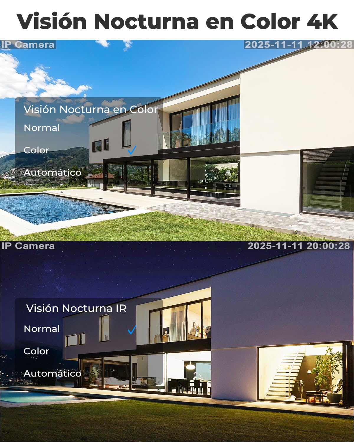 GENBOLT 4K WiFi Cámara Vigilancia Exteriores con PoE,Cámara CCTV IP de Doble Lente de 8MP Cámara Seguridad Exterior con Zoom Híbrido 10X y Seguimiento Automático de Personas y Vehículos(2,4&5GHz)