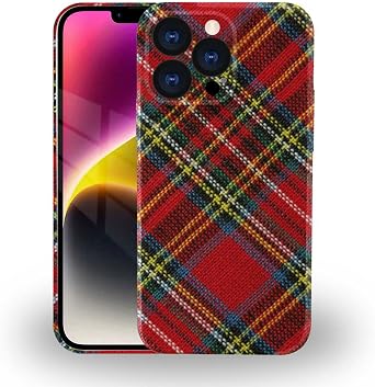 DAIZAG Case Compatible with iPhone 11 Pro Max,3D Soft Durable Shock Fall Protection Phone Cover,Christmas Tartan Plaid