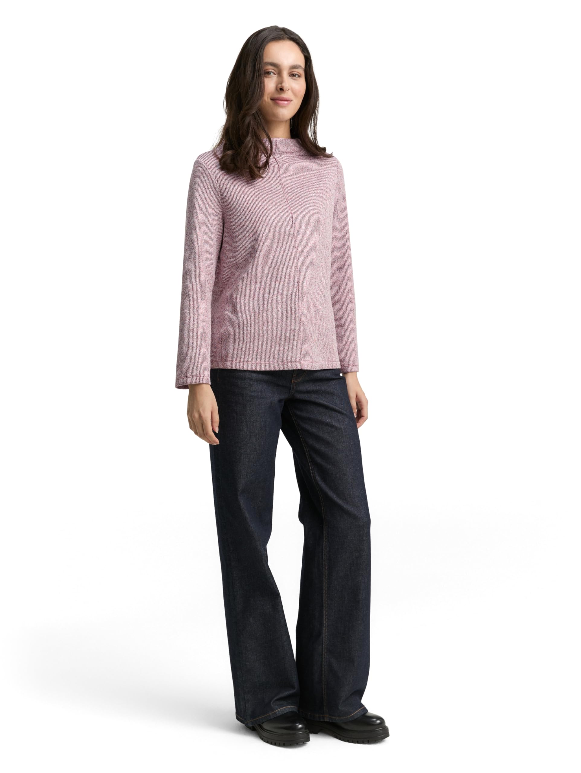 Tom Tailor Damen 1049009 Sweatshirt mit Stehkragen