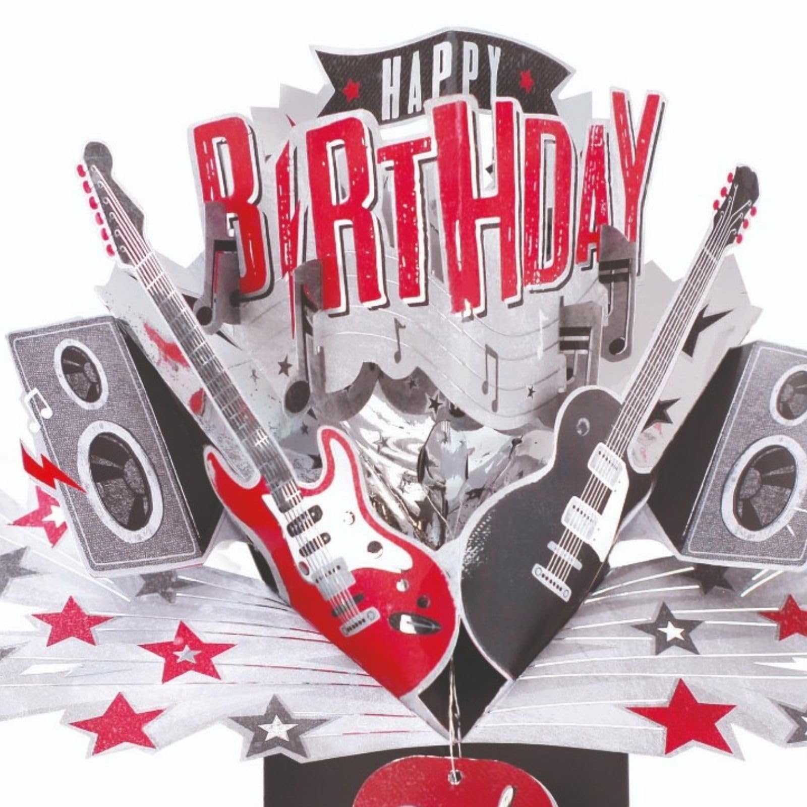 'Happy Birthday' Rock Pop-Up Kartka z życzeniami Original Second Nature 3D Pop Up Cards
