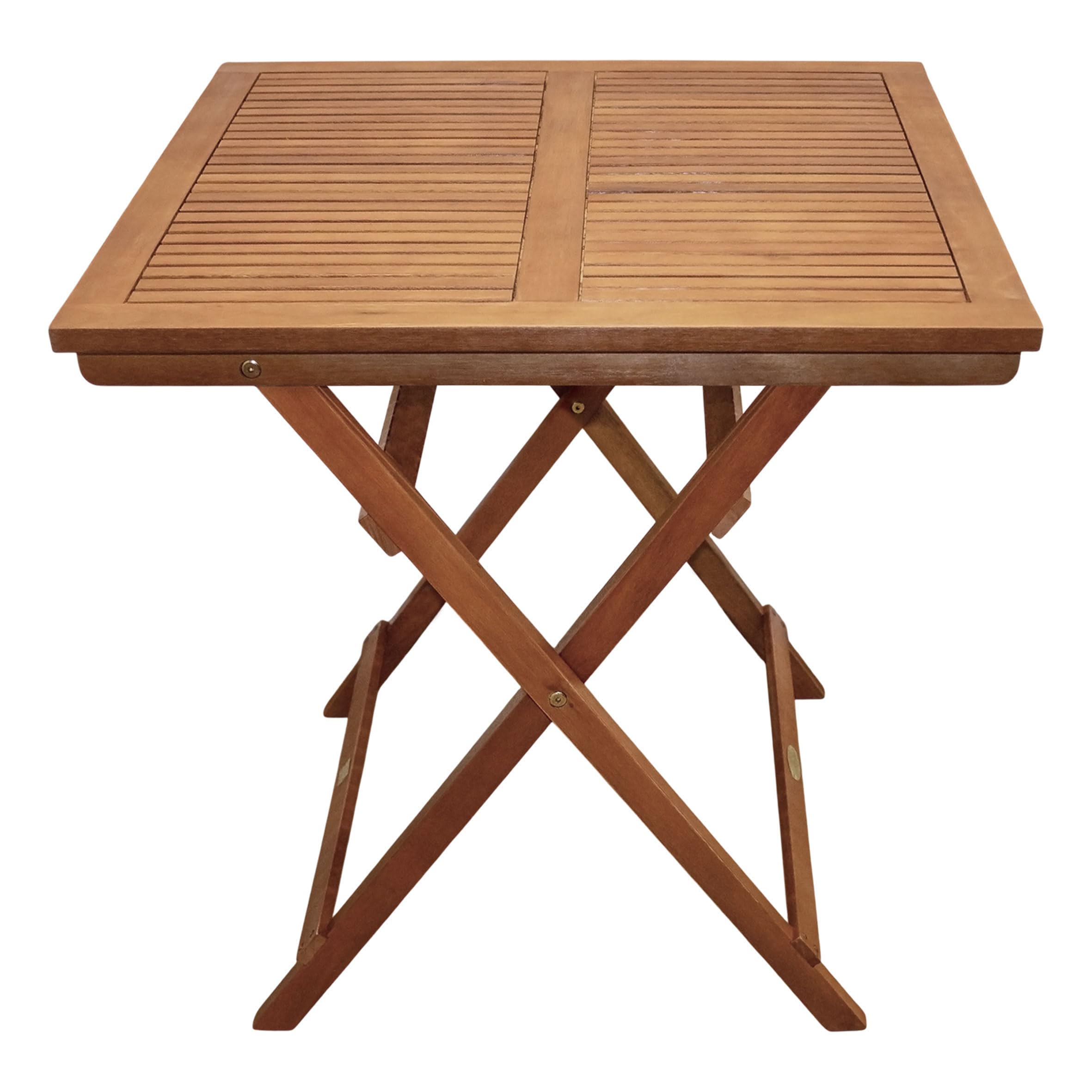 Eucalipto Seattle - Tavolo da giardino rettangolare, 70 x 70 cm, in legno oliato, per giardino, balcone, terrazza, resistente alle intemperie