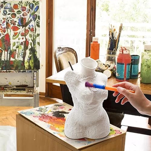 Miniatura 7 de Lawei Paquete de 8 rollos de tela de yeso, tiras de yeso, rollo de vendajes de gasa para proyectos, fabricación de máscaras, esculturas, moldes